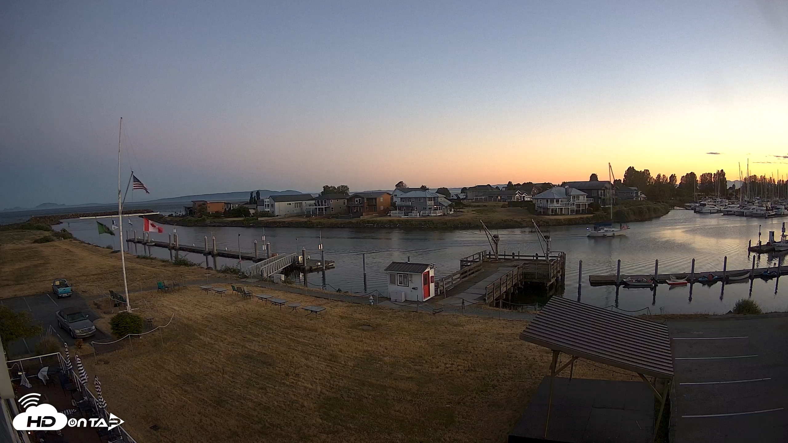 Snapshot of Point Roberts Marina SW Live Webcam taken Jun 16, 2026, 9:38pm PDT