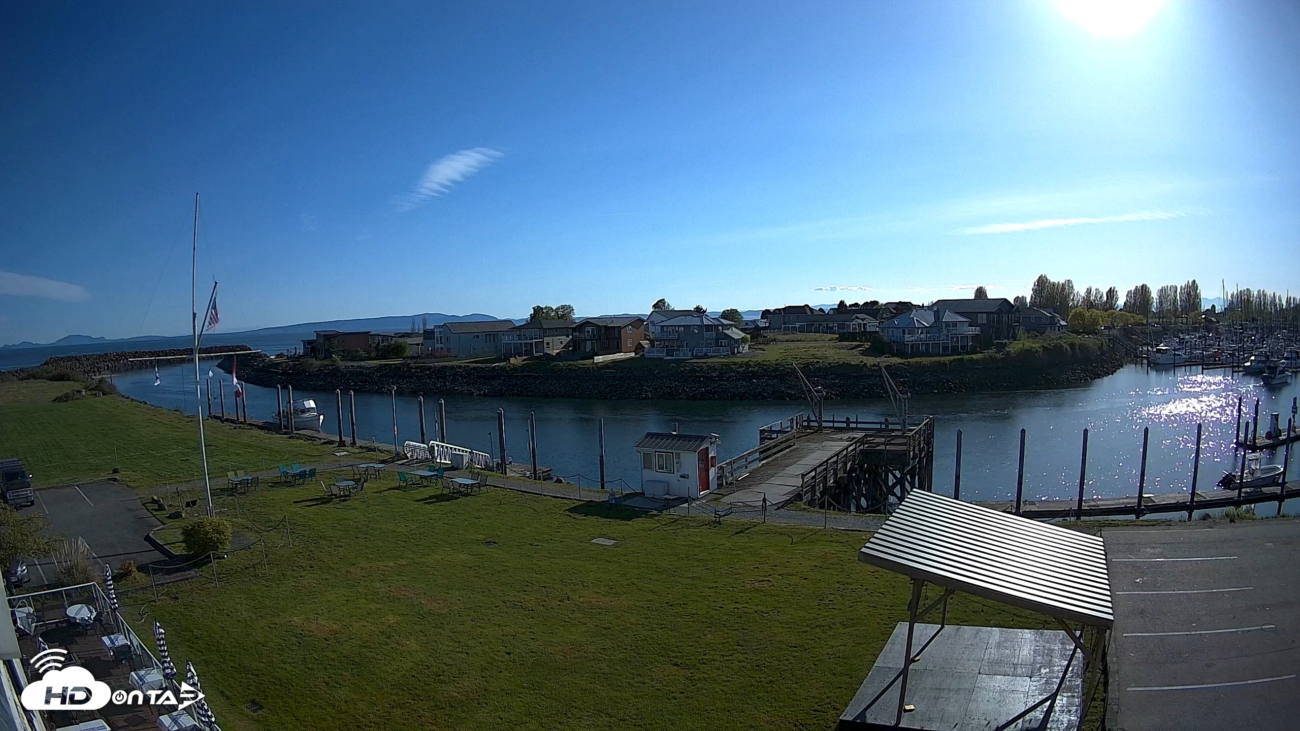 Snapshot of Point Roberts Marina SW Live Webcam taken Apr 24, 2026, 5:29pm PDT