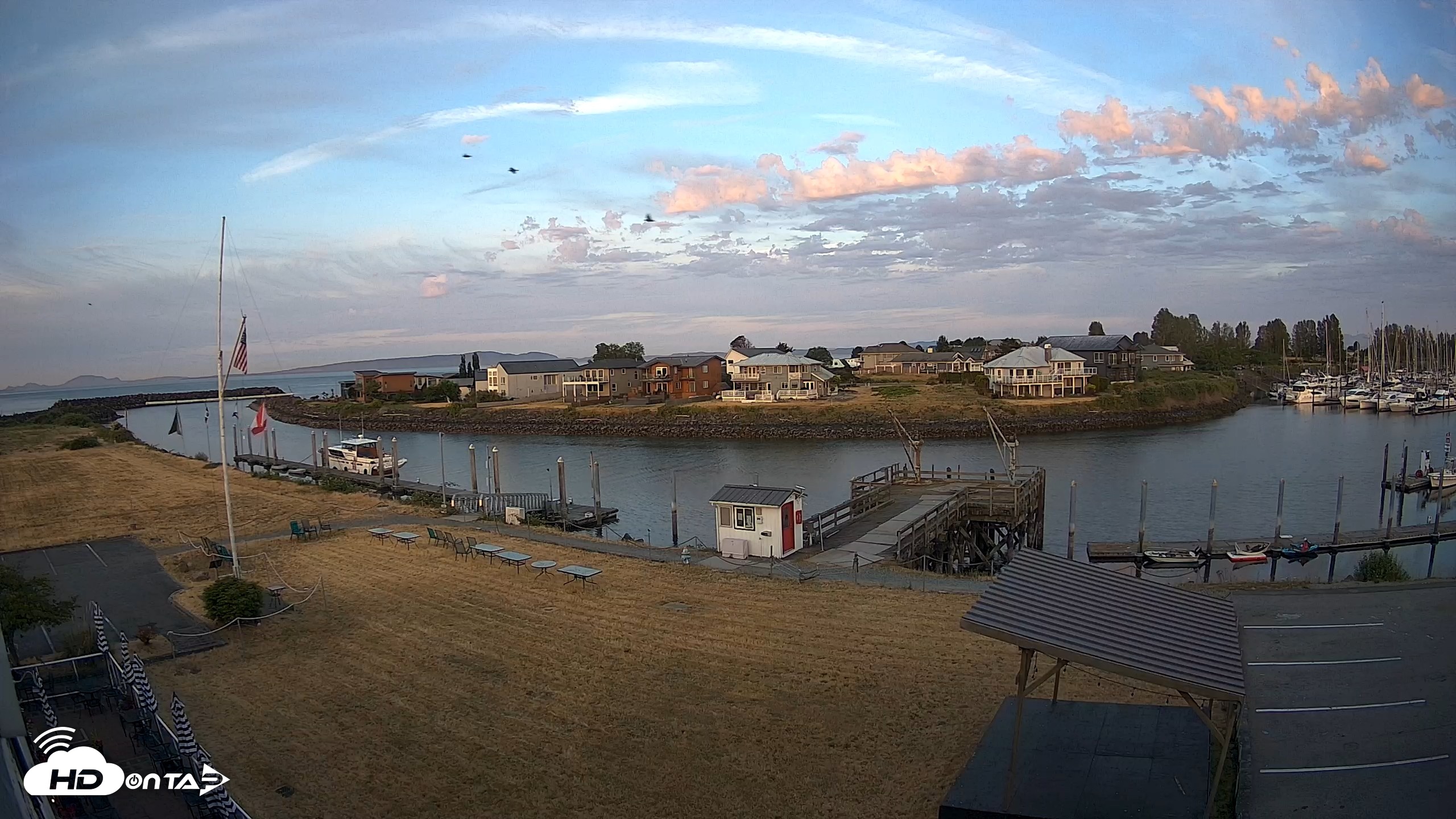 Snapshot of Point Roberts Marina SW Live Webcam taken Jun 24, 2026, 5:27am PDT