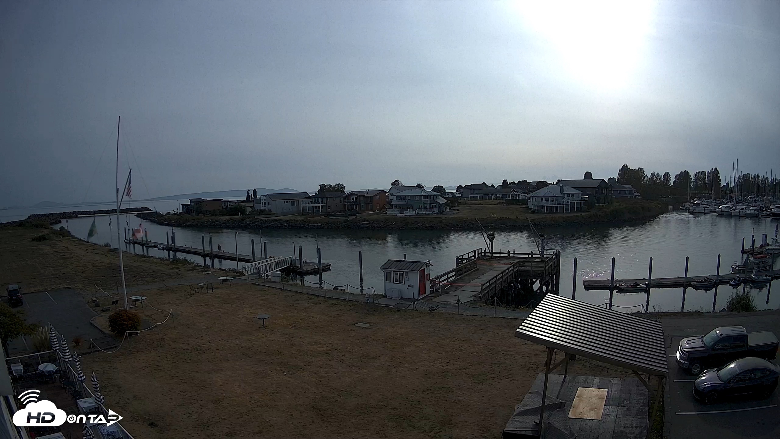 Snapshot of Point Roberts Marina SW Live Webcam taken Sep 11, 2026, 5:00pm PDT