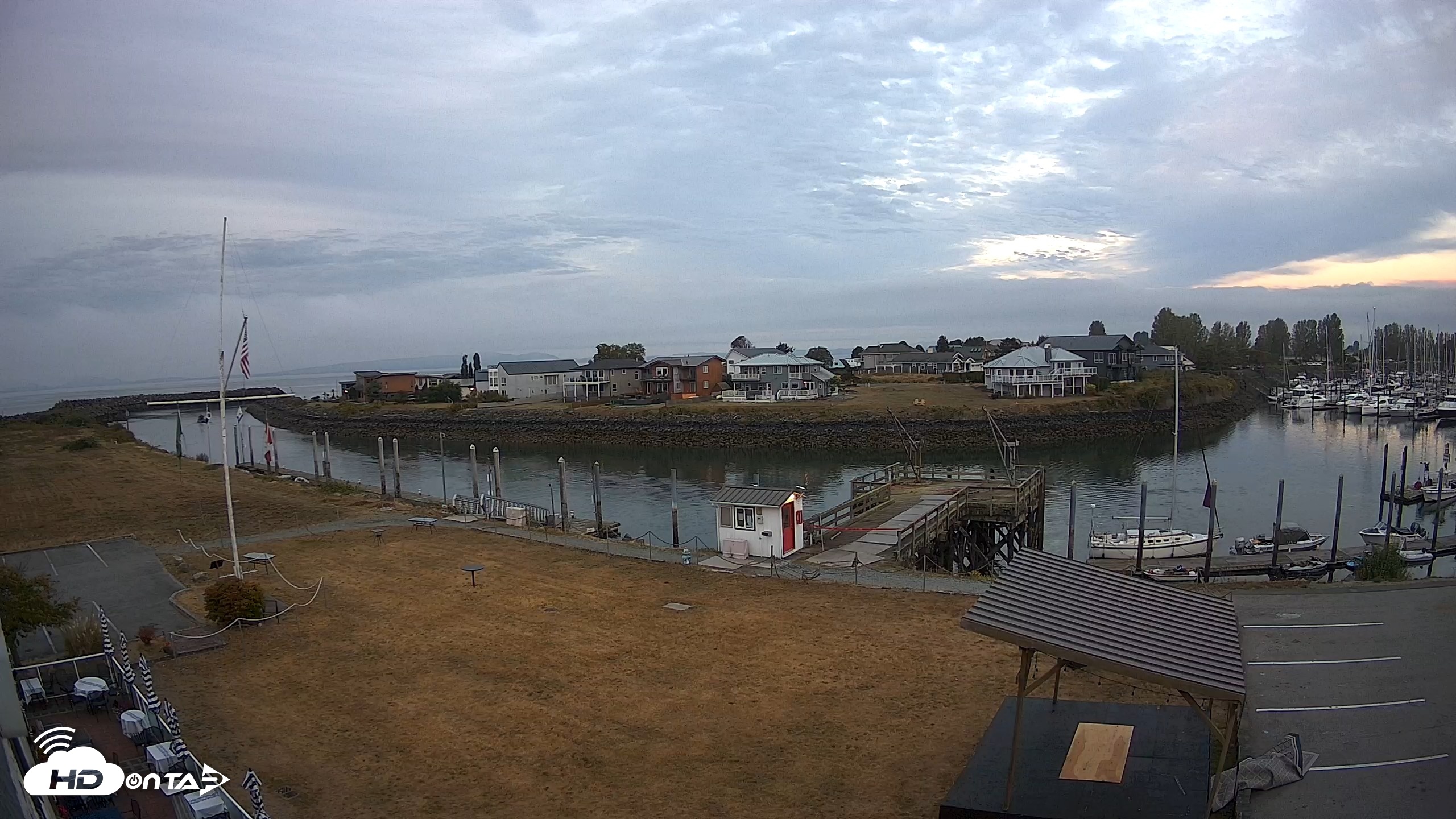 Snapshot of Point Roberts Marina SW Live Webcam taken Sep 4, 2026, 6:39am PDT