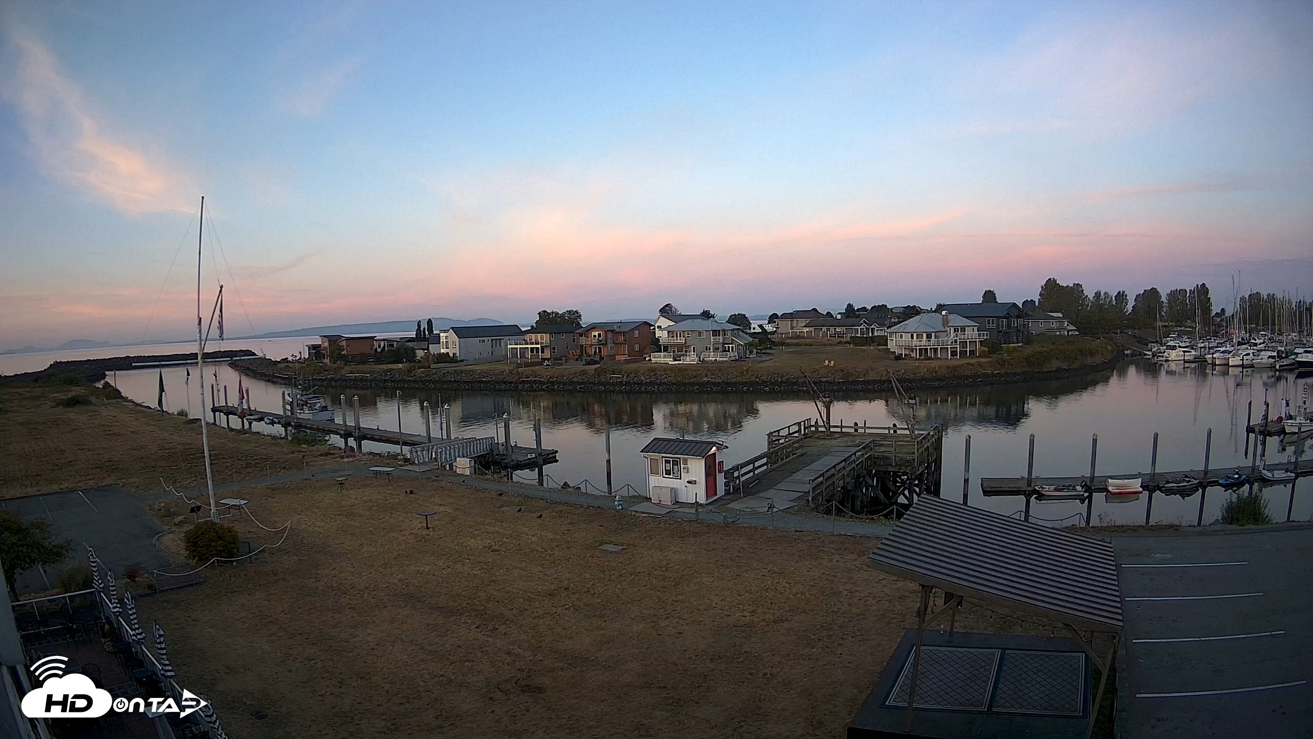 Snapshot of Point Roberts Marina SW Live Webcam taken Aug 31, 2026, 6:28am PDT