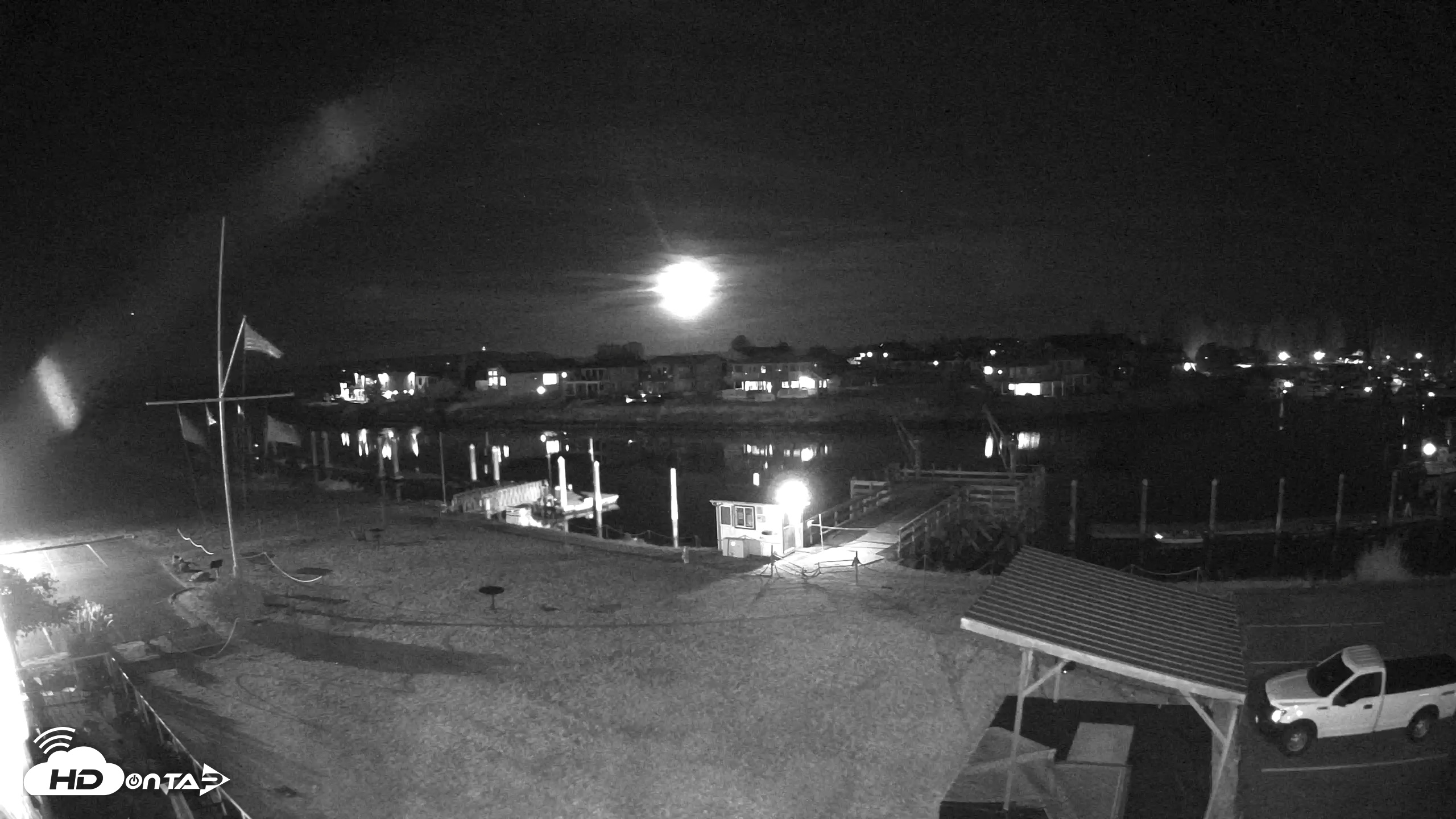 Snapshot of Point Roberts Marina SW Live Webcam taken Sep 18, 2026, 9:56pm PDT