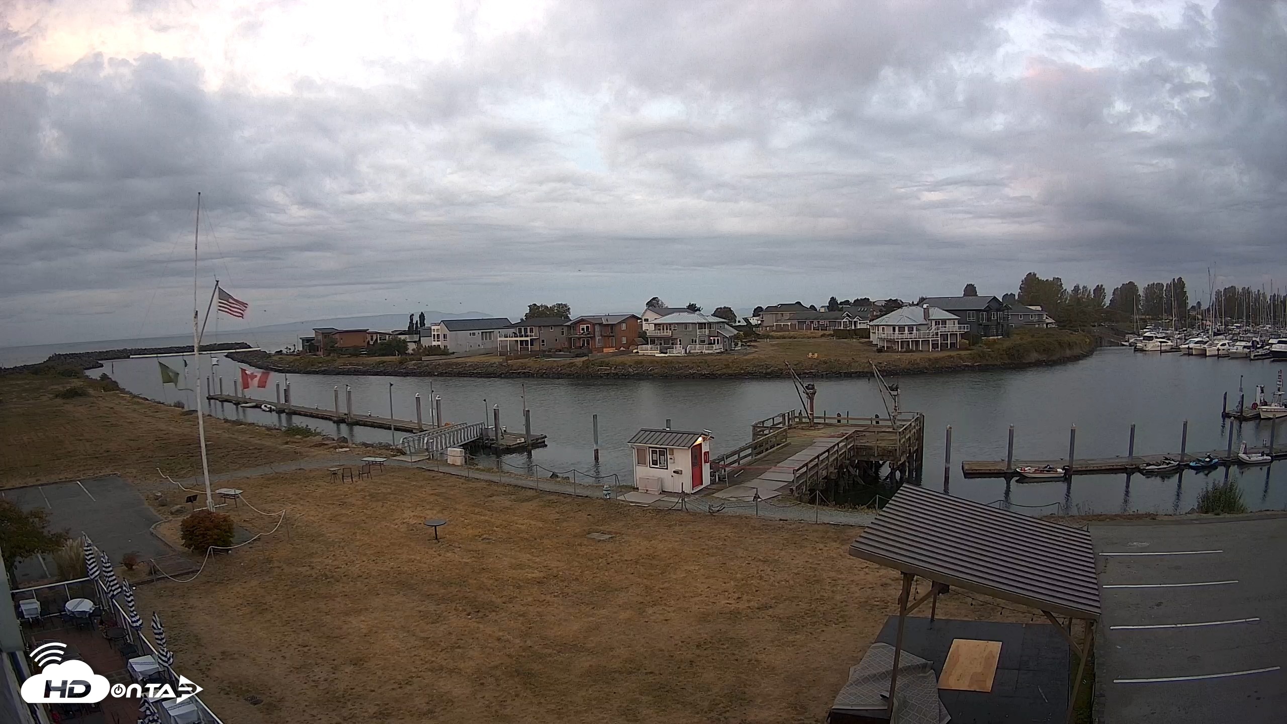 Snapshot of Point Roberts Marina SW Live Webcam taken Sep 11, 2026, 6:50am PDT