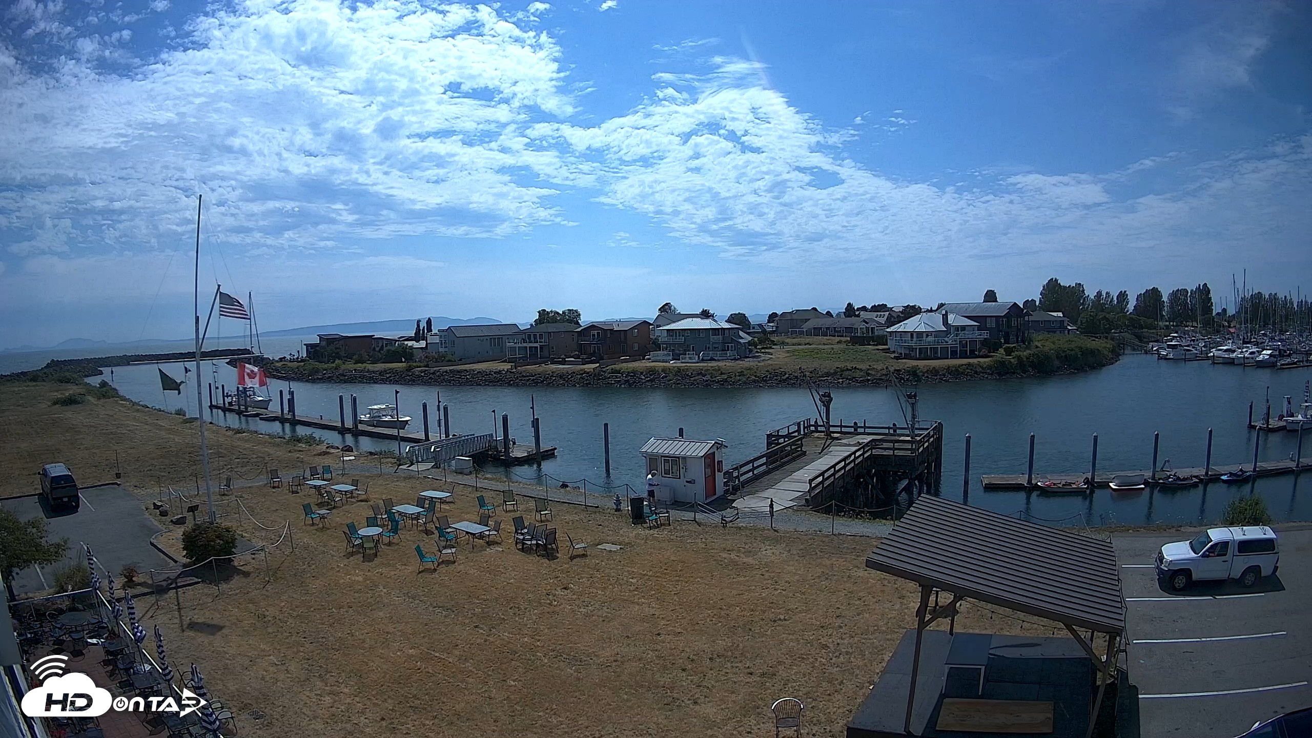Snapshot of Point Roberts Marina SW Live Webcam taken Jul 23, 2026, 2:14pm PDT