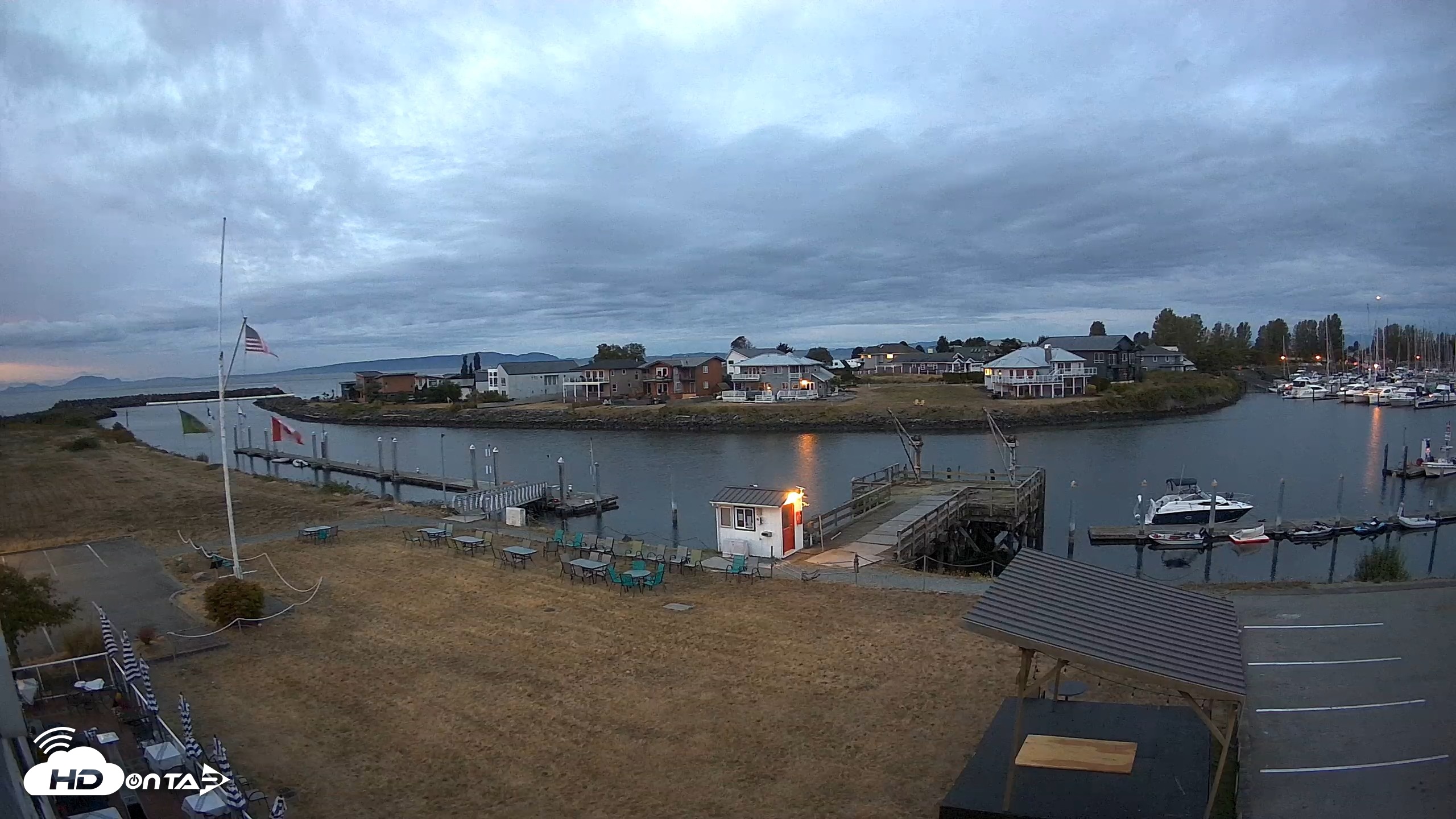 Snapshot of Point Roberts Marina SW Live Webcam taken Aug 27, 2026, 5:58am PDT