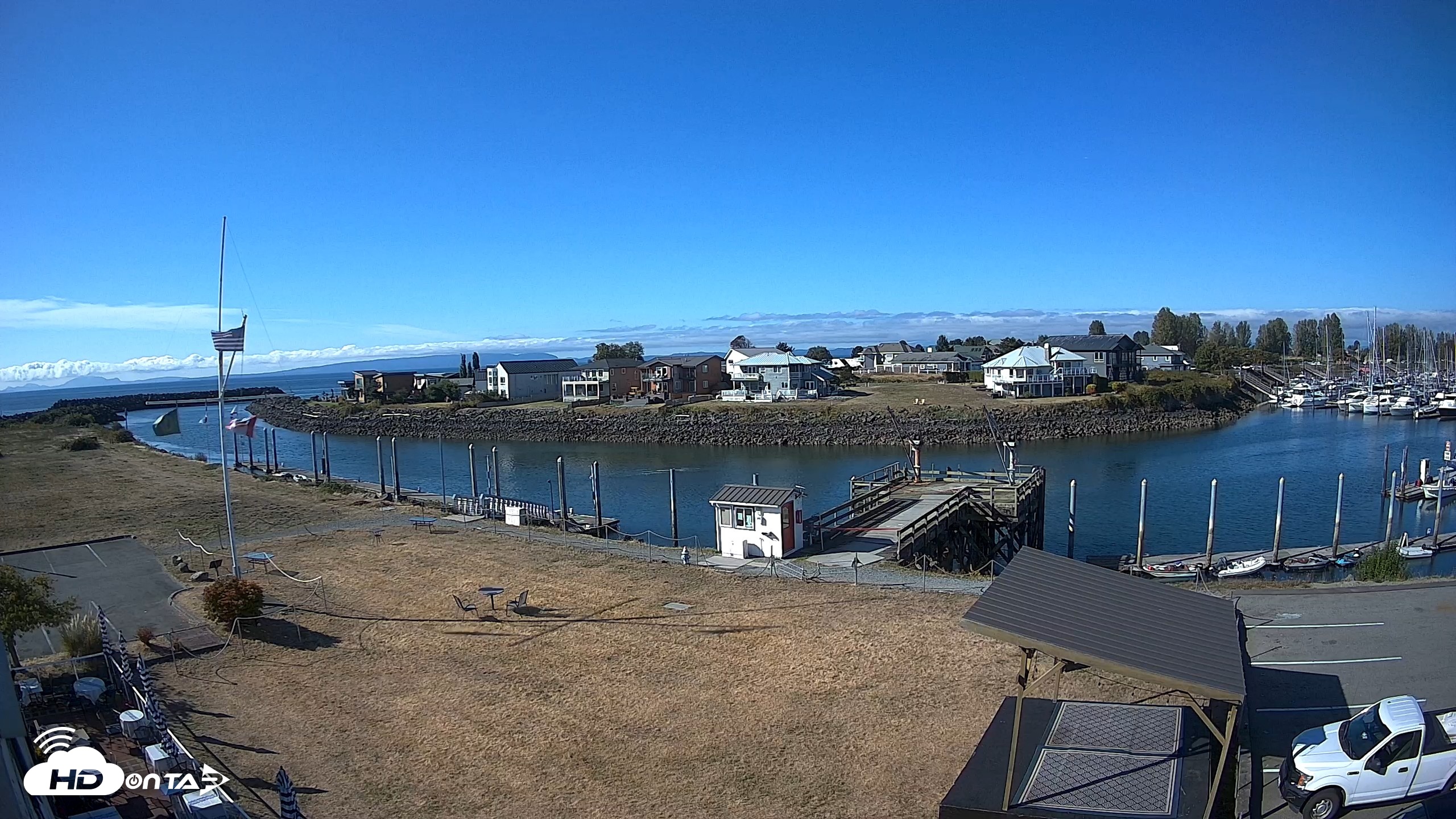 Snapshot of Point Roberts Marina SW Live Webcam taken Sep 6, 2026, 9:59am PDT