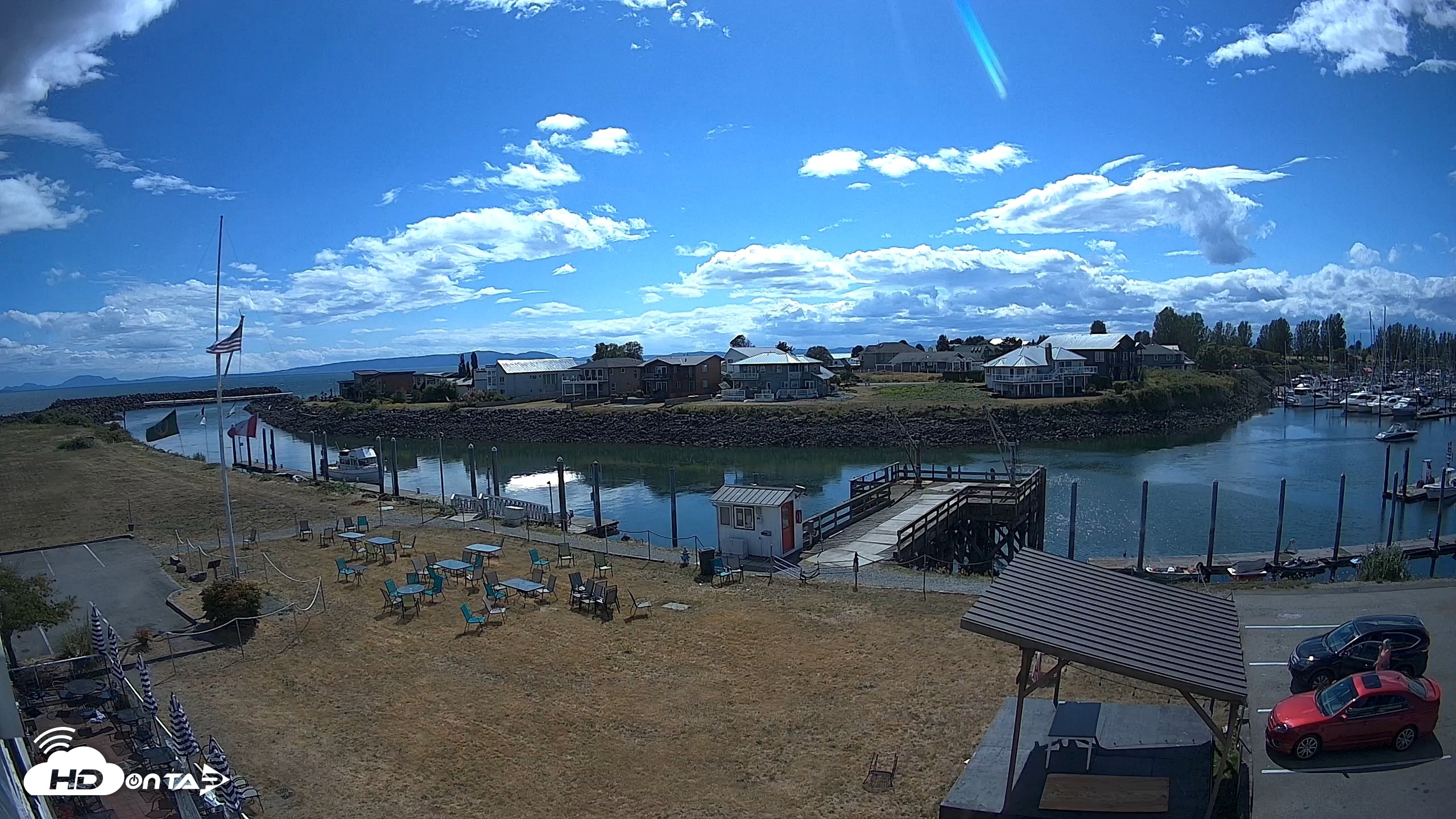 Snapshot of Point Roberts Marina SW Live Webcam taken Aug 1, 2026, 3:16pm PDT
