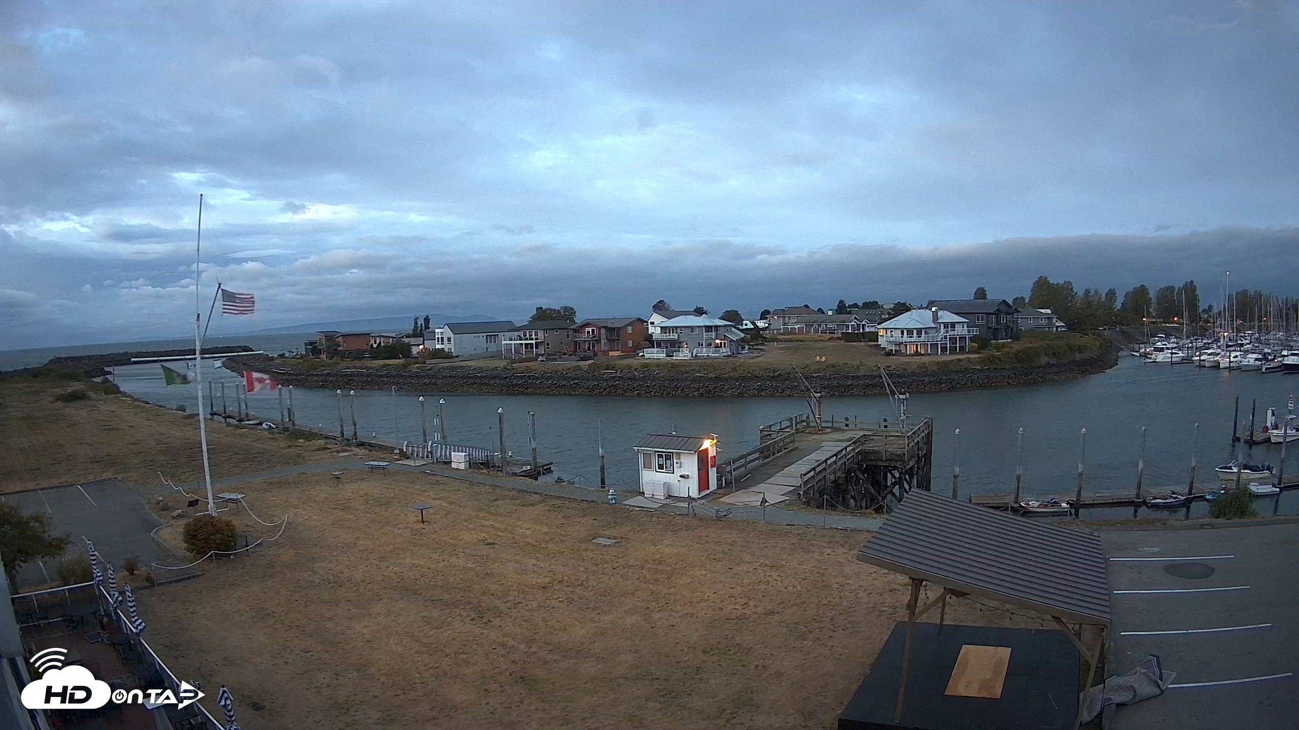 Snapshot of Point Roberts Marina SW Live Webcam taken Sep 3, 2026, 6:16am PDT