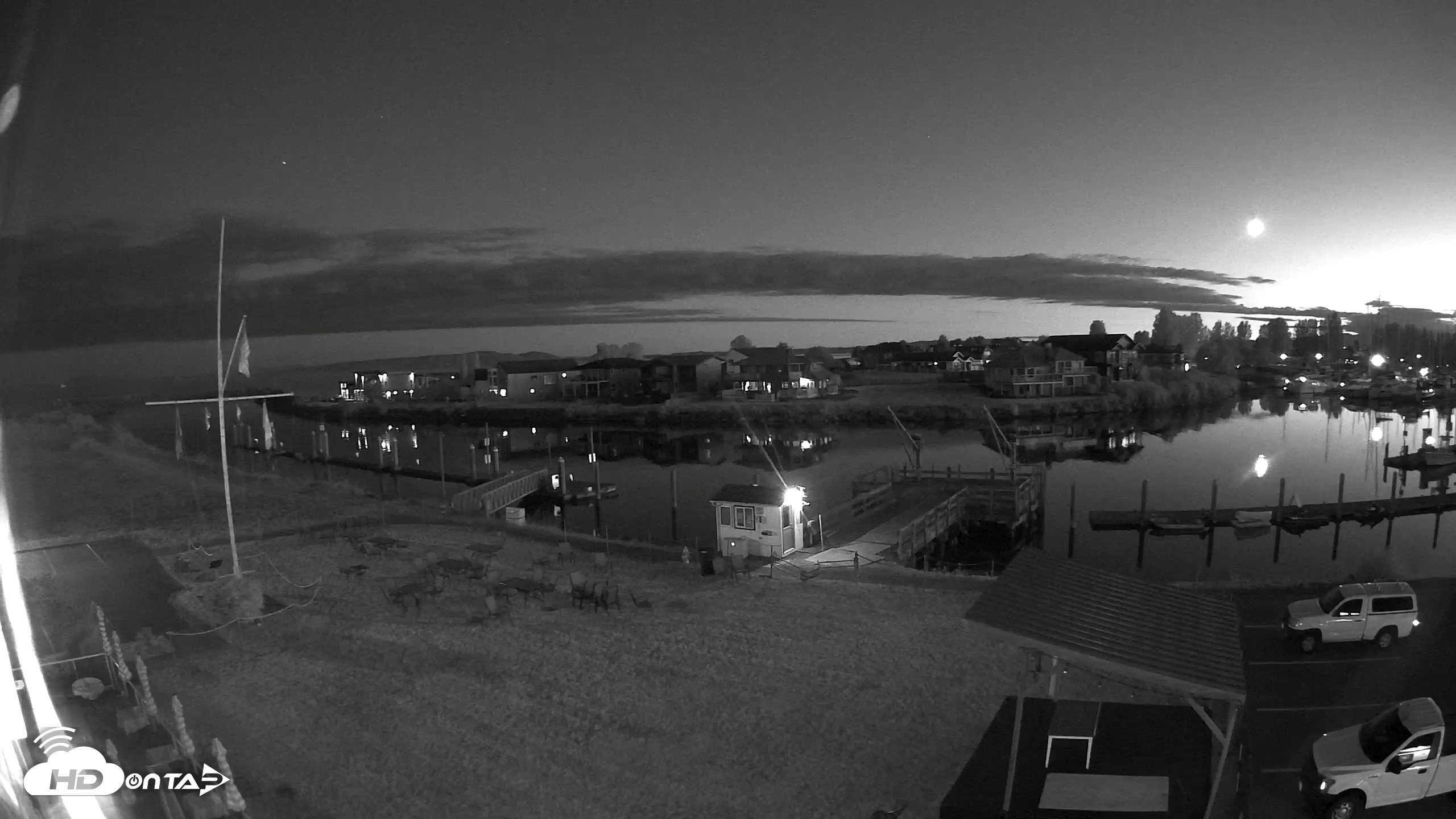 Snapshot of Point Roberts Marina SW Live Webcam taken Jul 18, 2026, 10:14pm PDT