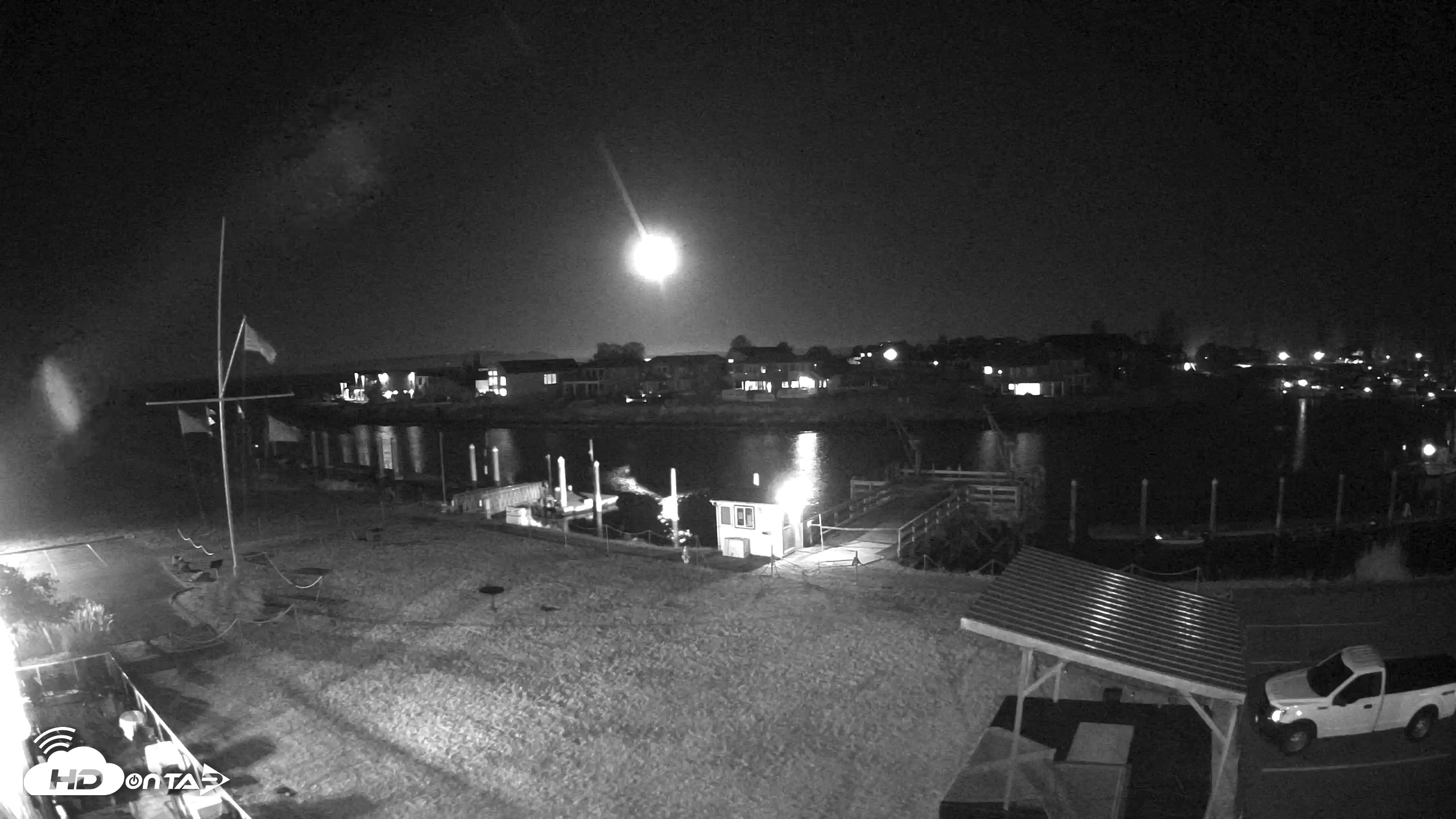Snapshot of Point Roberts Marina SW Live Webcam taken Sep 19, 2026, 10:33pm PDT