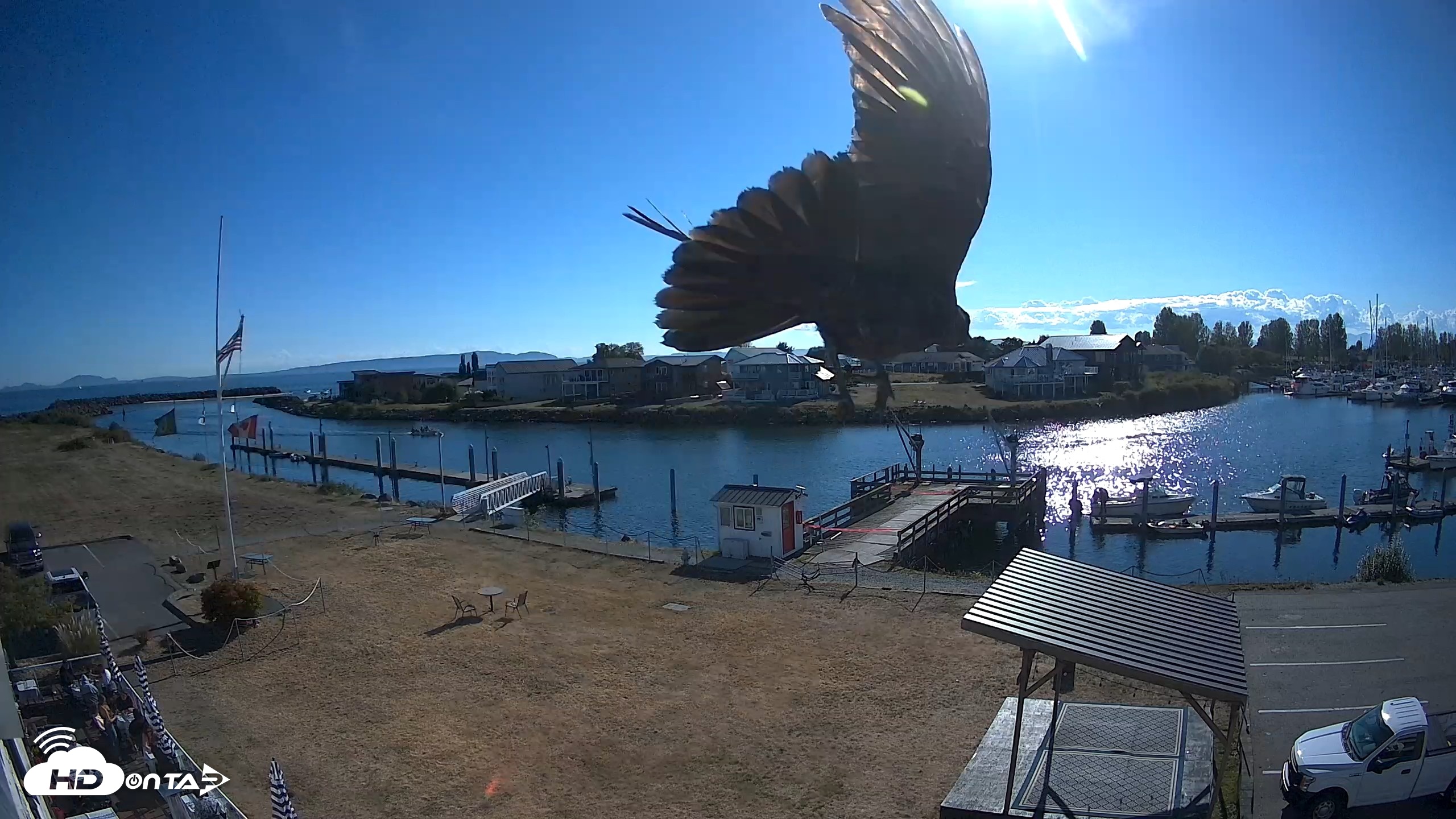 Snapshot of Point Roberts Marina SW Live Webcam taken Sep 6, 2026, 4:28pm PDT
