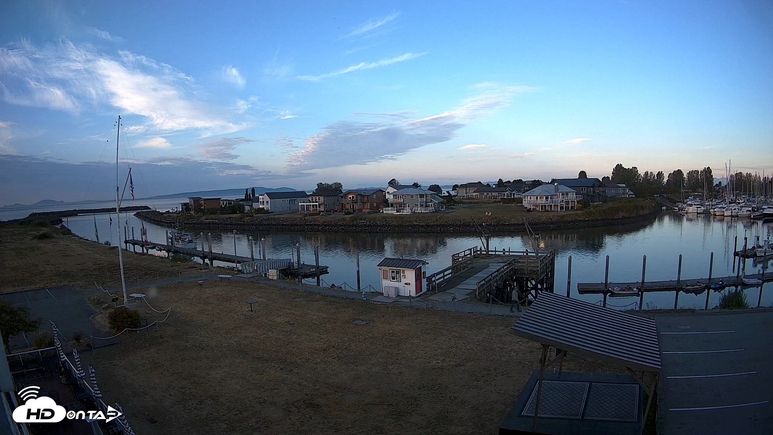 Snapshot of Point Roberts Marina SW Live Webcam taken Sep 1, 2026, 7:01am PDT
