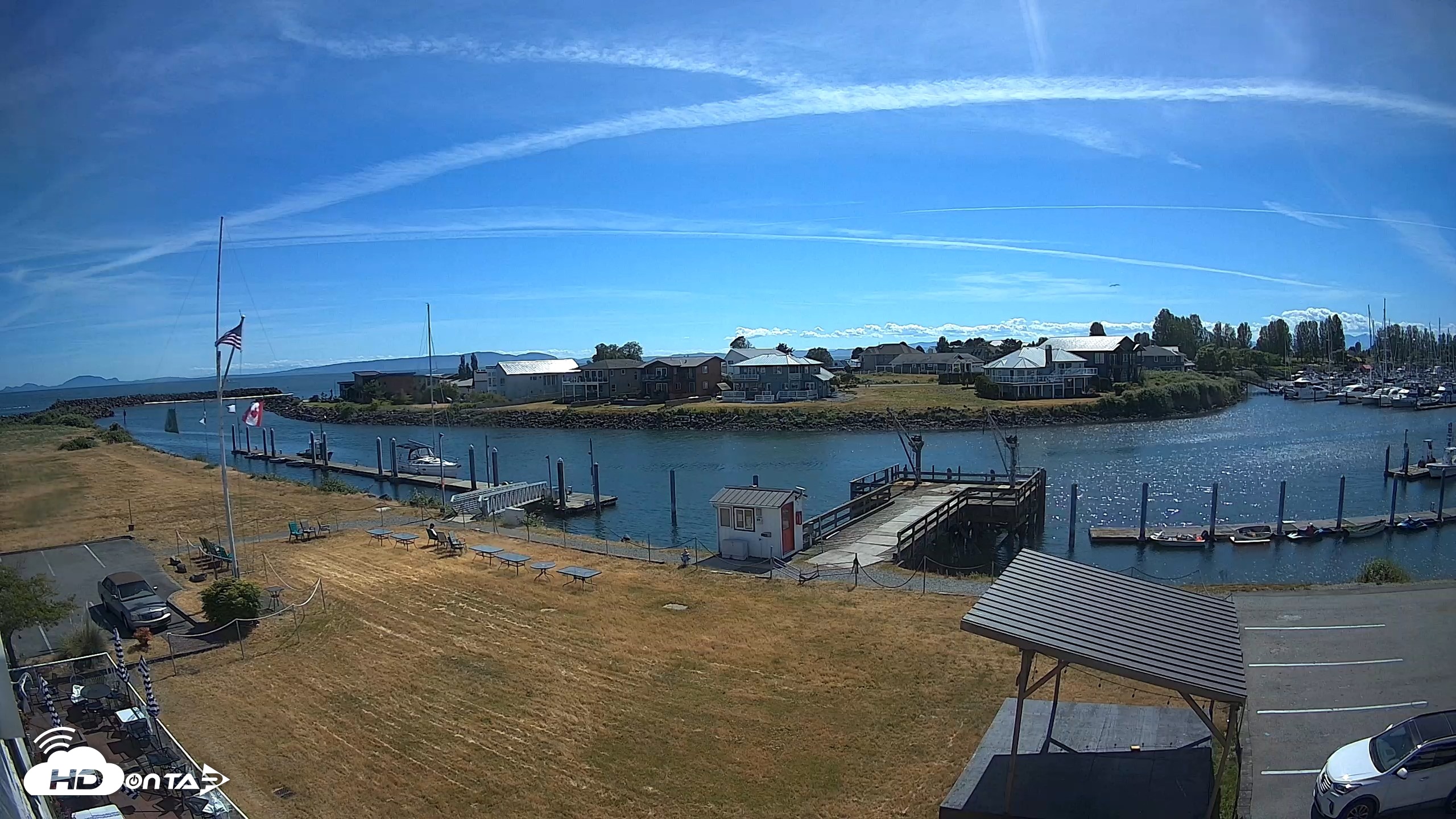 Snapshot of Point Roberts Marina SW Live Webcam taken Jun 12, 2026, 3:44pm PDT