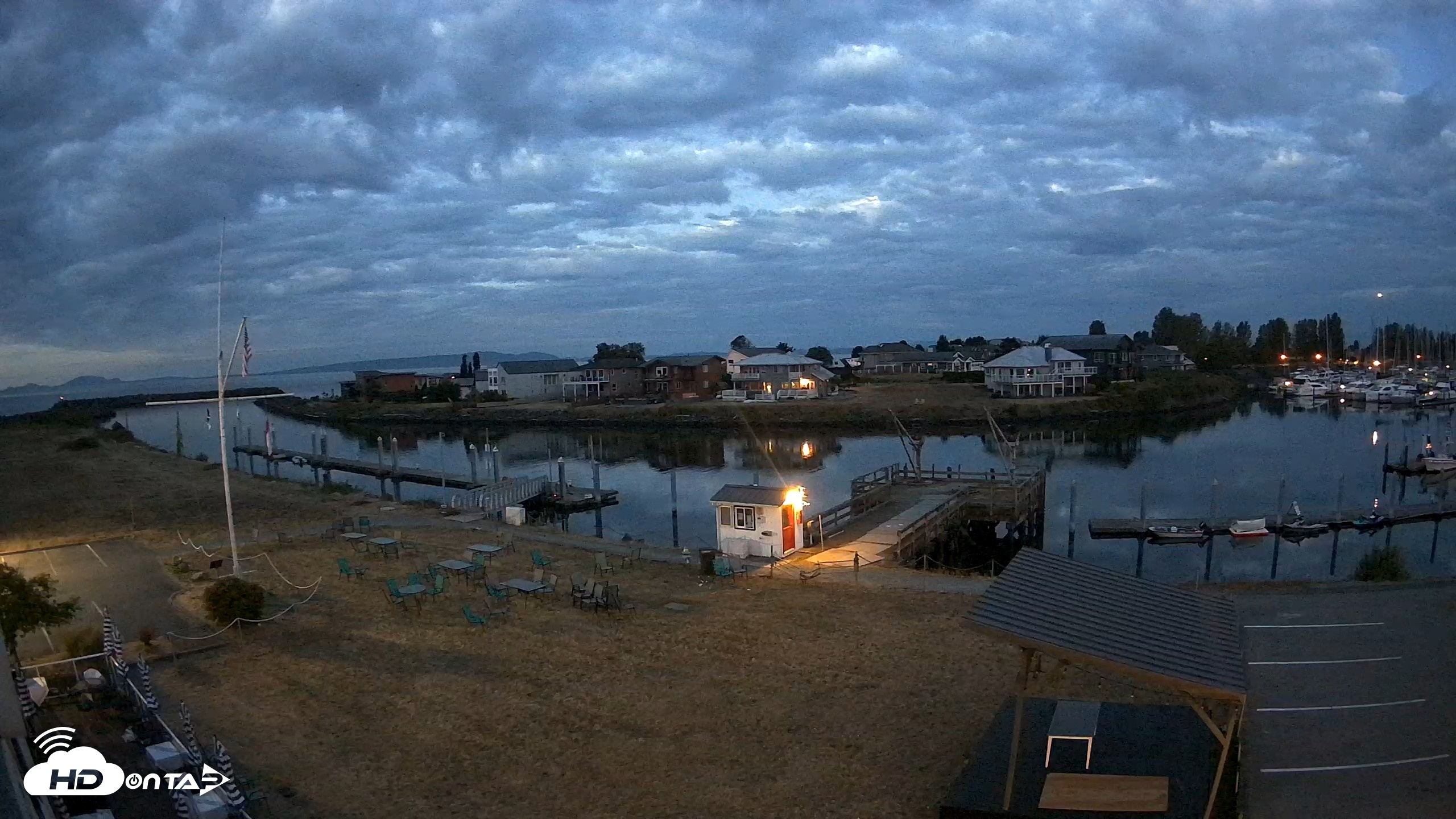 Snapshot of Point Roberts Marina SW Live Webcam taken Aug 12, 2026, 5:25am PDT