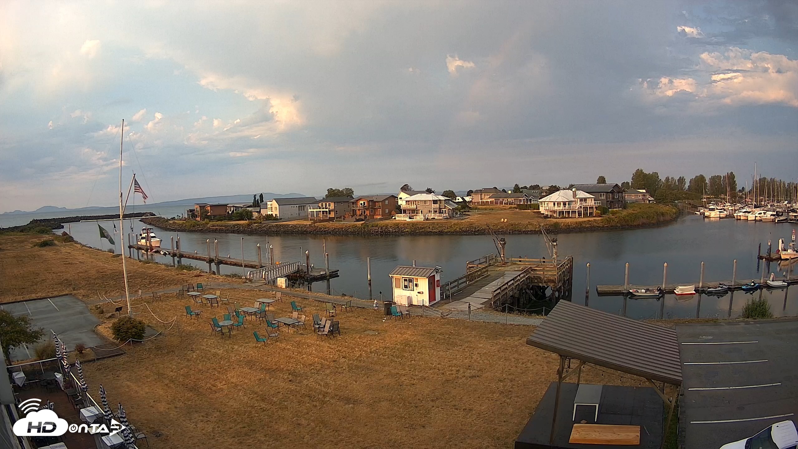 Snapshot of Point Roberts Marina SW Live Webcam taken Aug 14, 2026, 7:19am PDT
