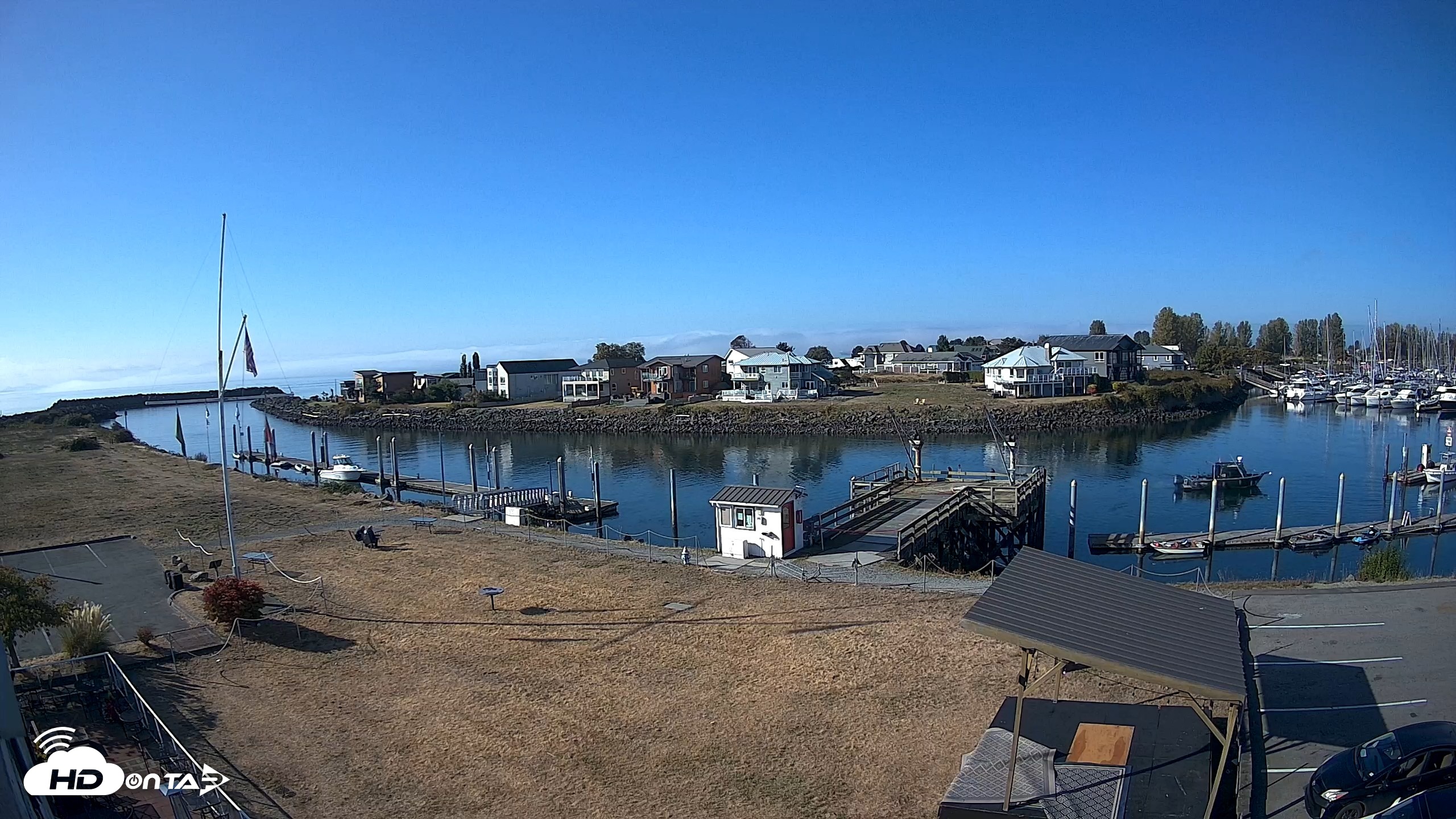 Snapshot of Point Roberts Marina SW Live Webcam taken Sep 18, 2026, 9:49am PDT
