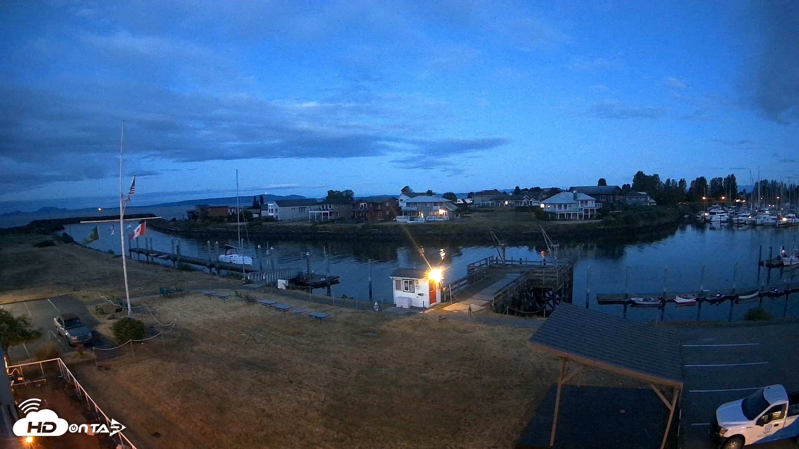 Snapshot of Point Roberts Marina SW Live Webcam taken Jun 10, 2026, 4:22am PDT