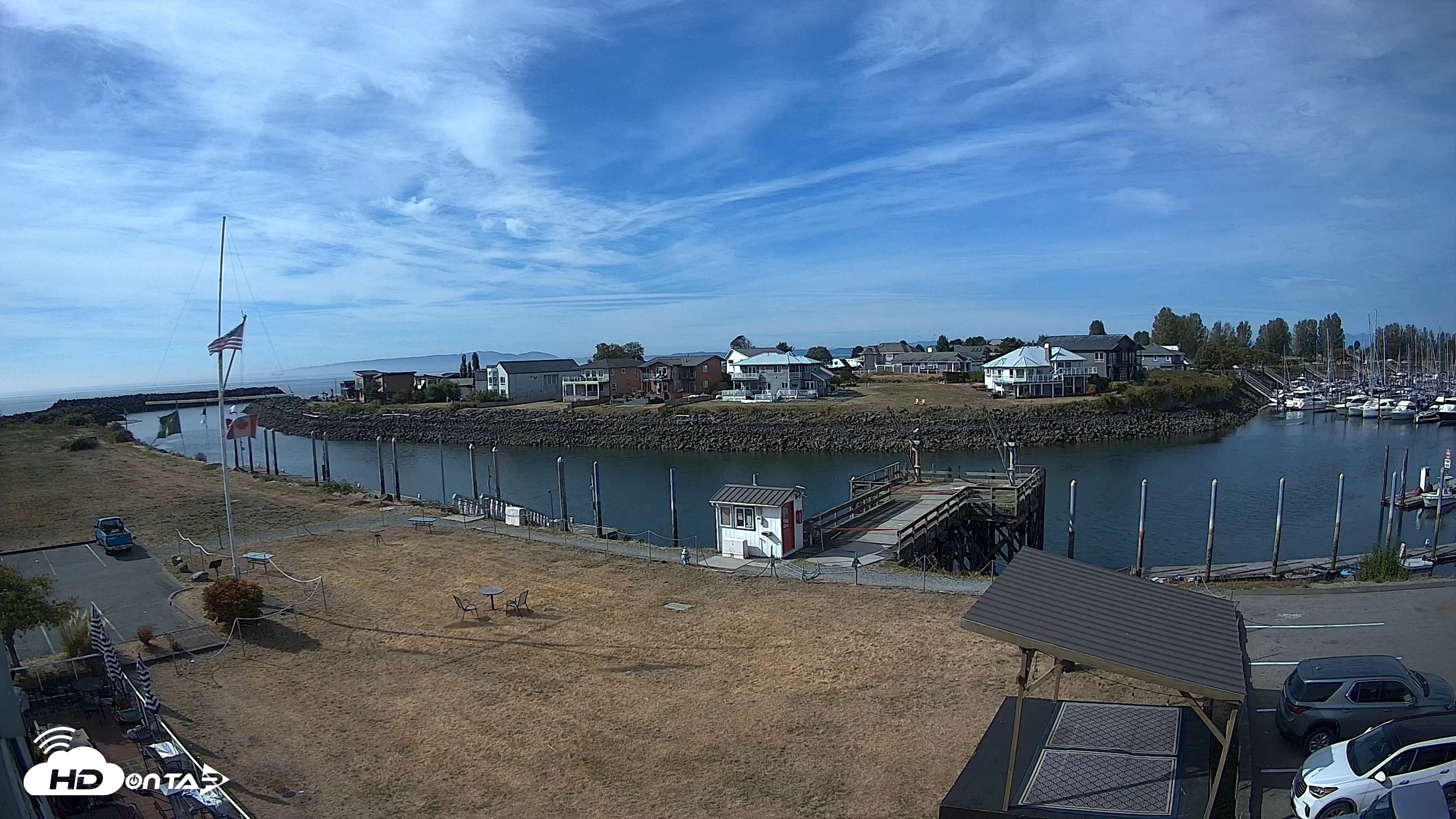 Snapshot of Point Roberts Marina SW Live Webcam taken Sep 9, 2026, 10:40am PDT