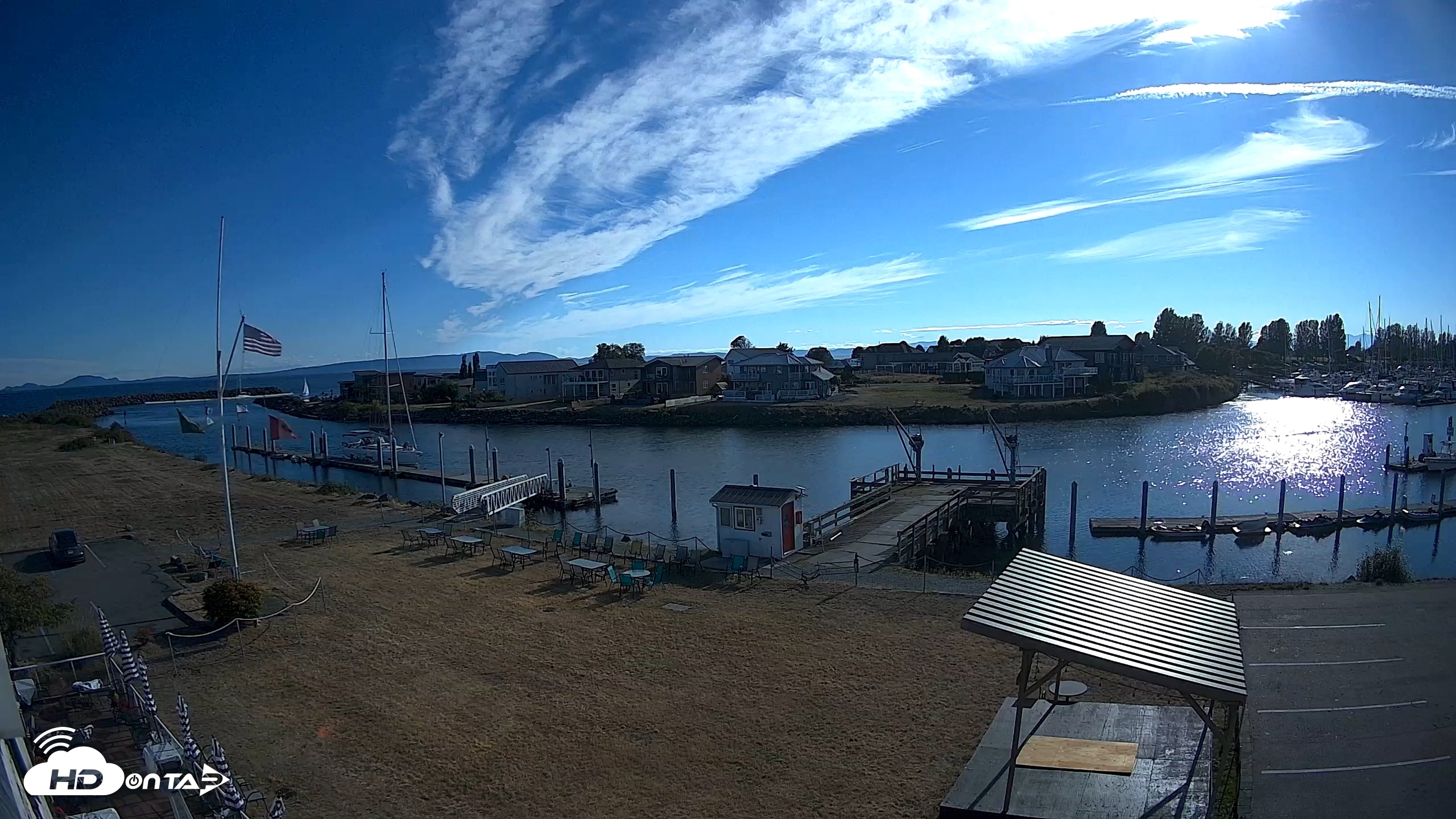 Snapshot of Point Roberts Marina SW Live Webcam taken Aug 26, 2026, 5:29pm PDT