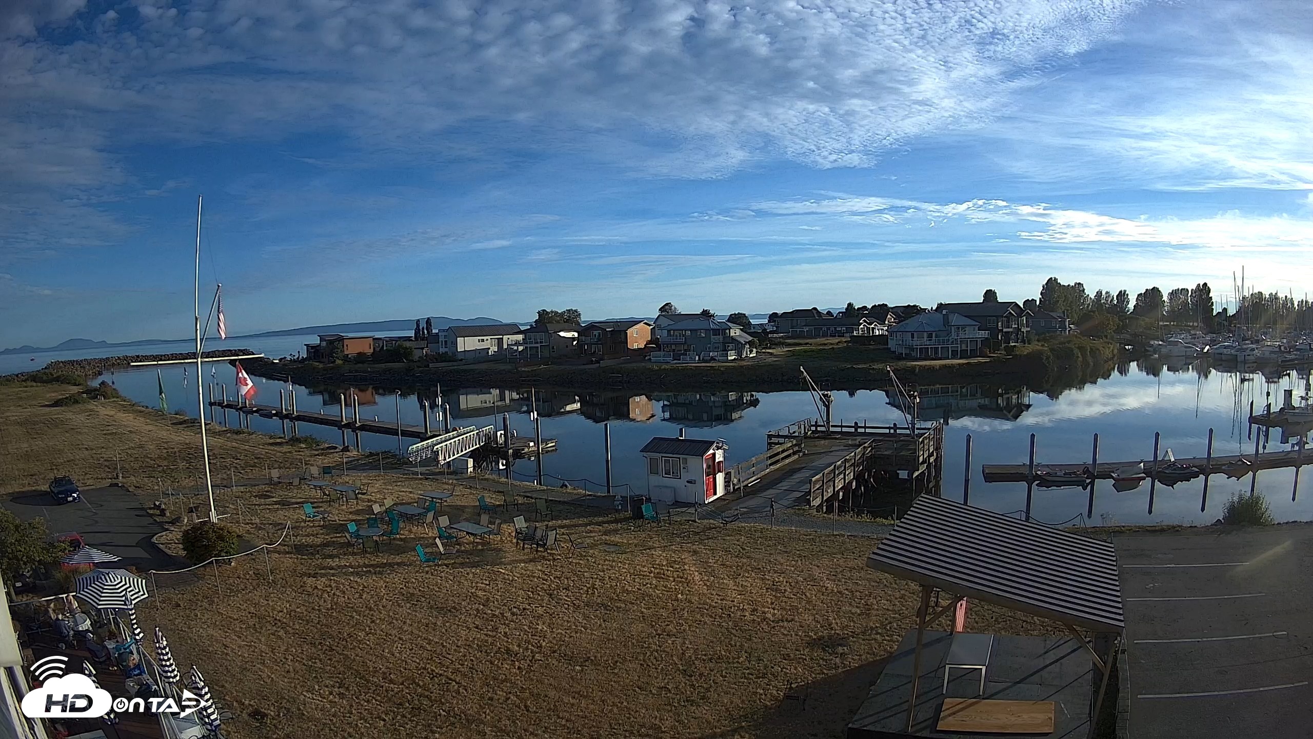 Snapshot of Point Roberts Marina SW Live Webcam taken Jul 29, 2026, 7:38pm PDT