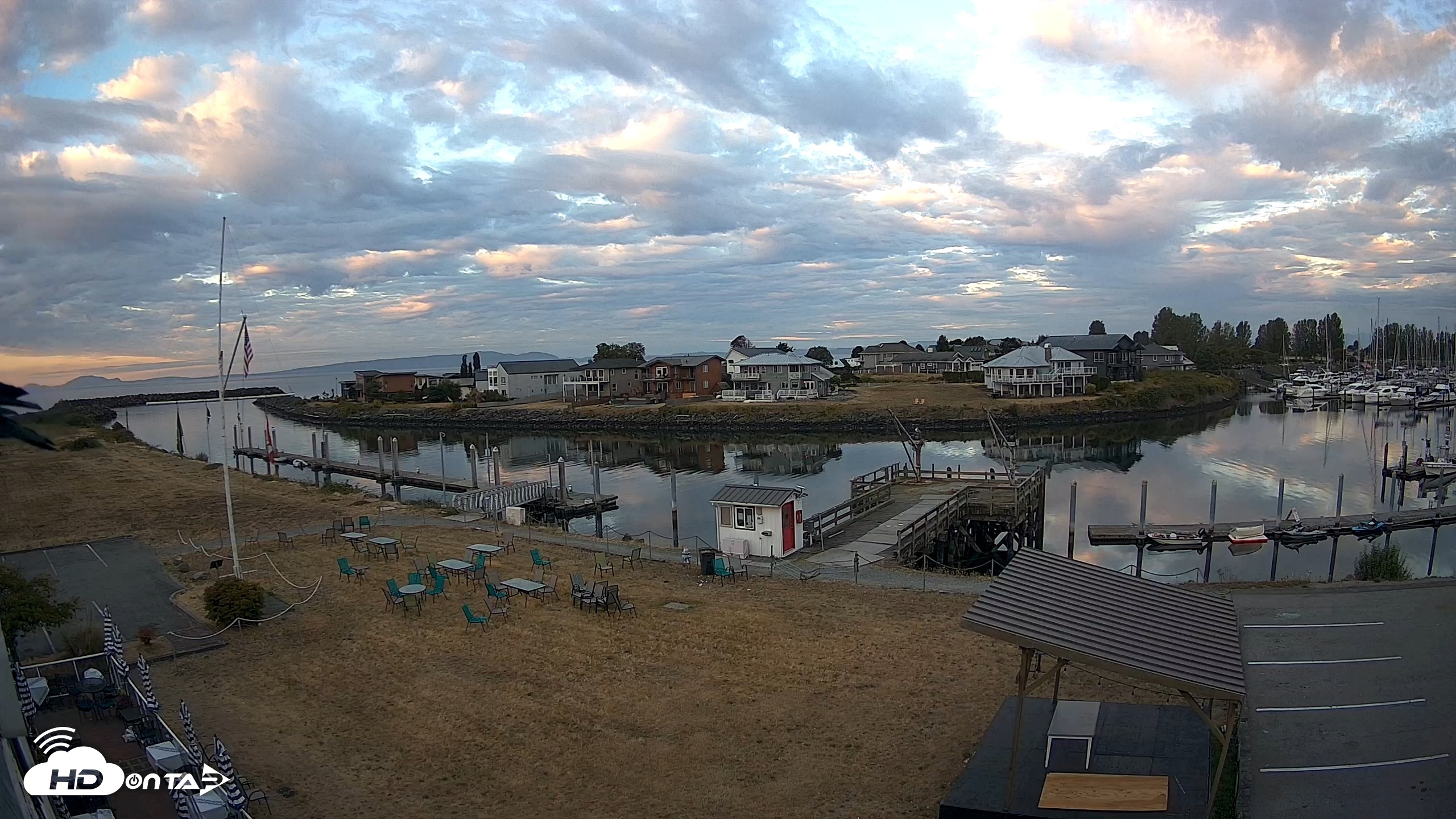 Snapshot of Point Roberts Marina SW Live Webcam taken Aug 12, 2026, 6:20am PDT