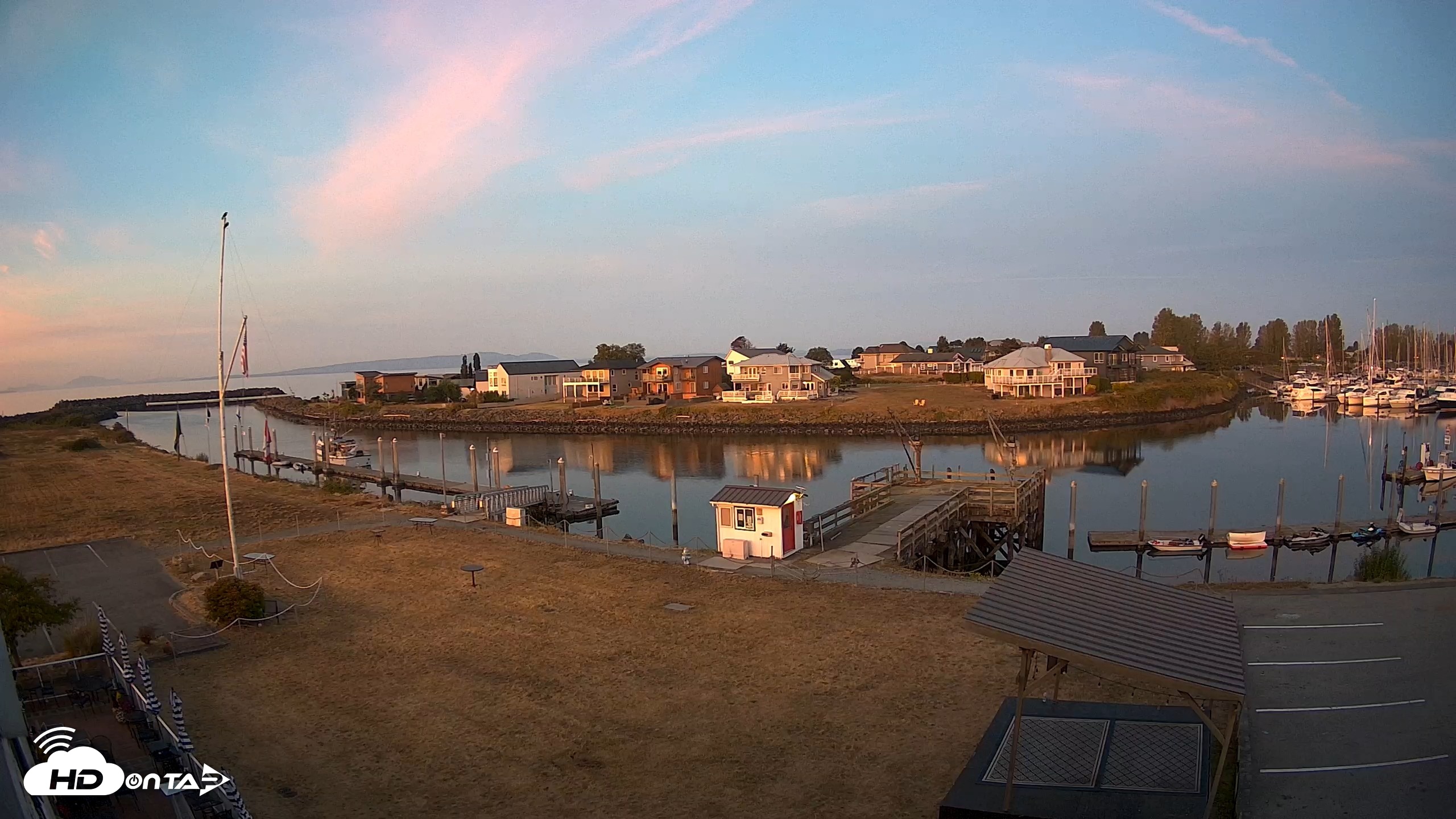 Snapshot of Point Roberts Marina SW Live Webcam taken Aug 31, 2026, 6:14am PDT