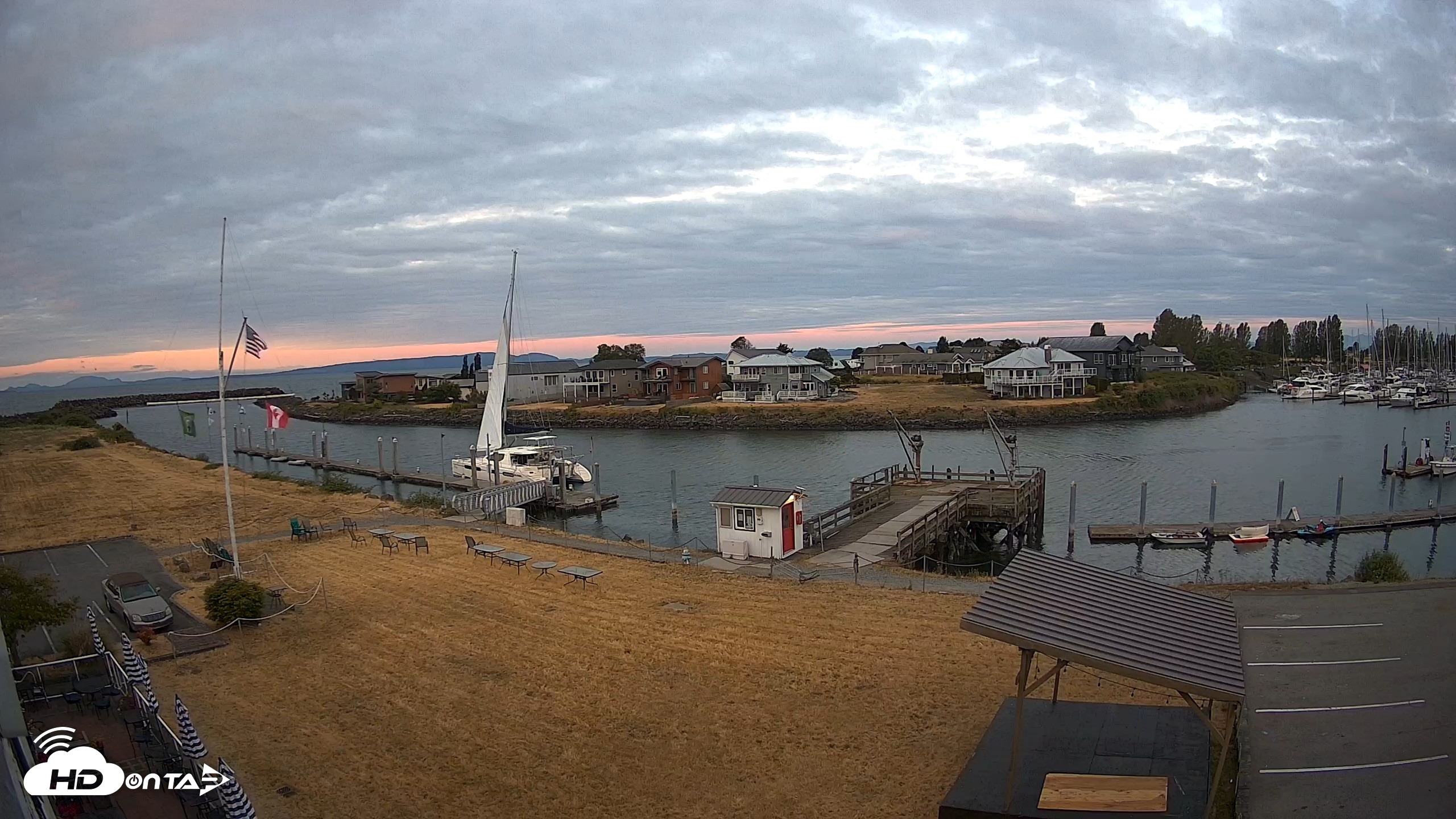 Snapshot of Point Roberts Marina SW Live Webcam taken Jul 2, 2026, 5:18am PDT