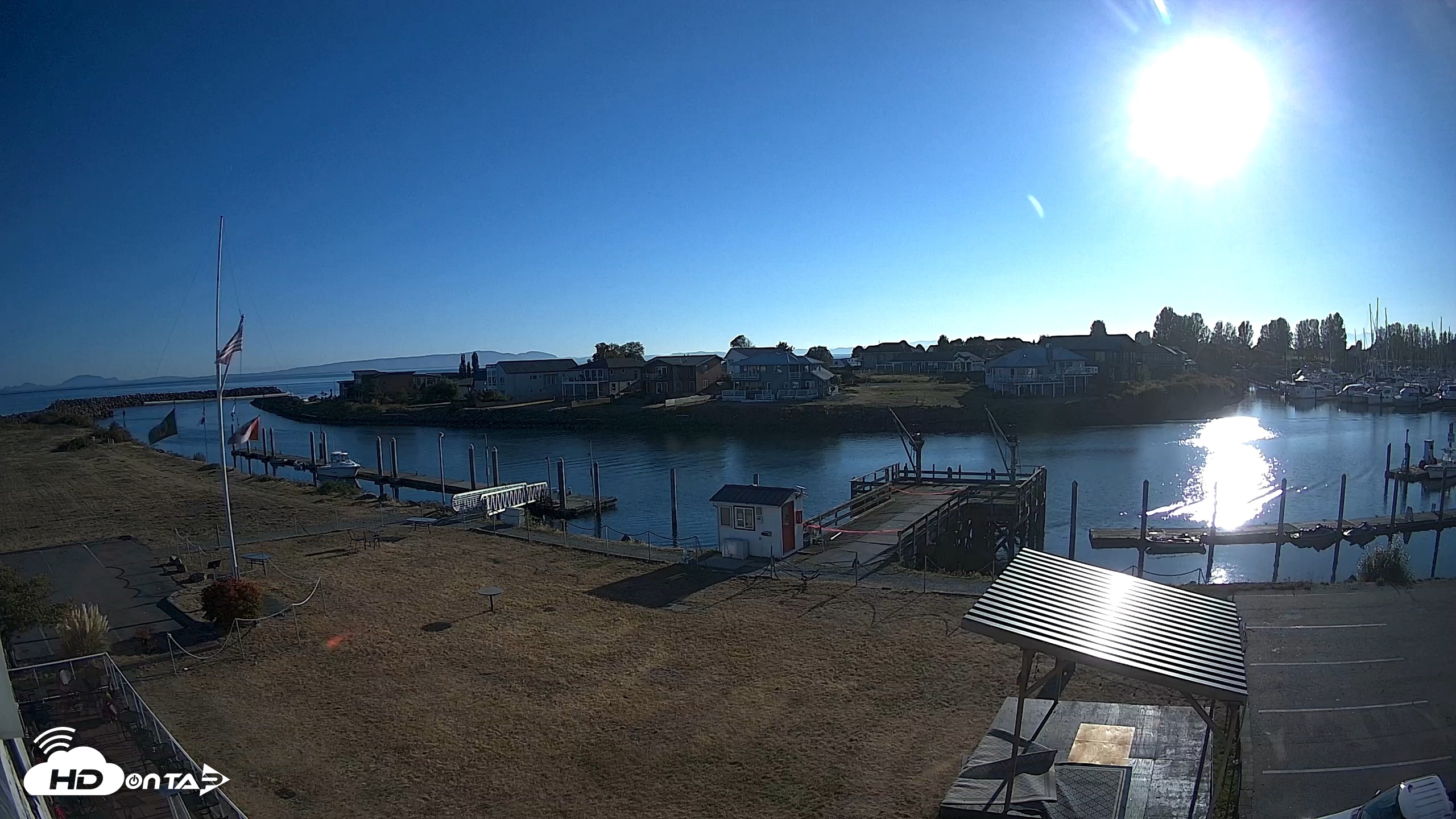 Snapshot of Point Roberts Marina SW Live Webcam taken Sep 16, 2026, 5:32pm PDT