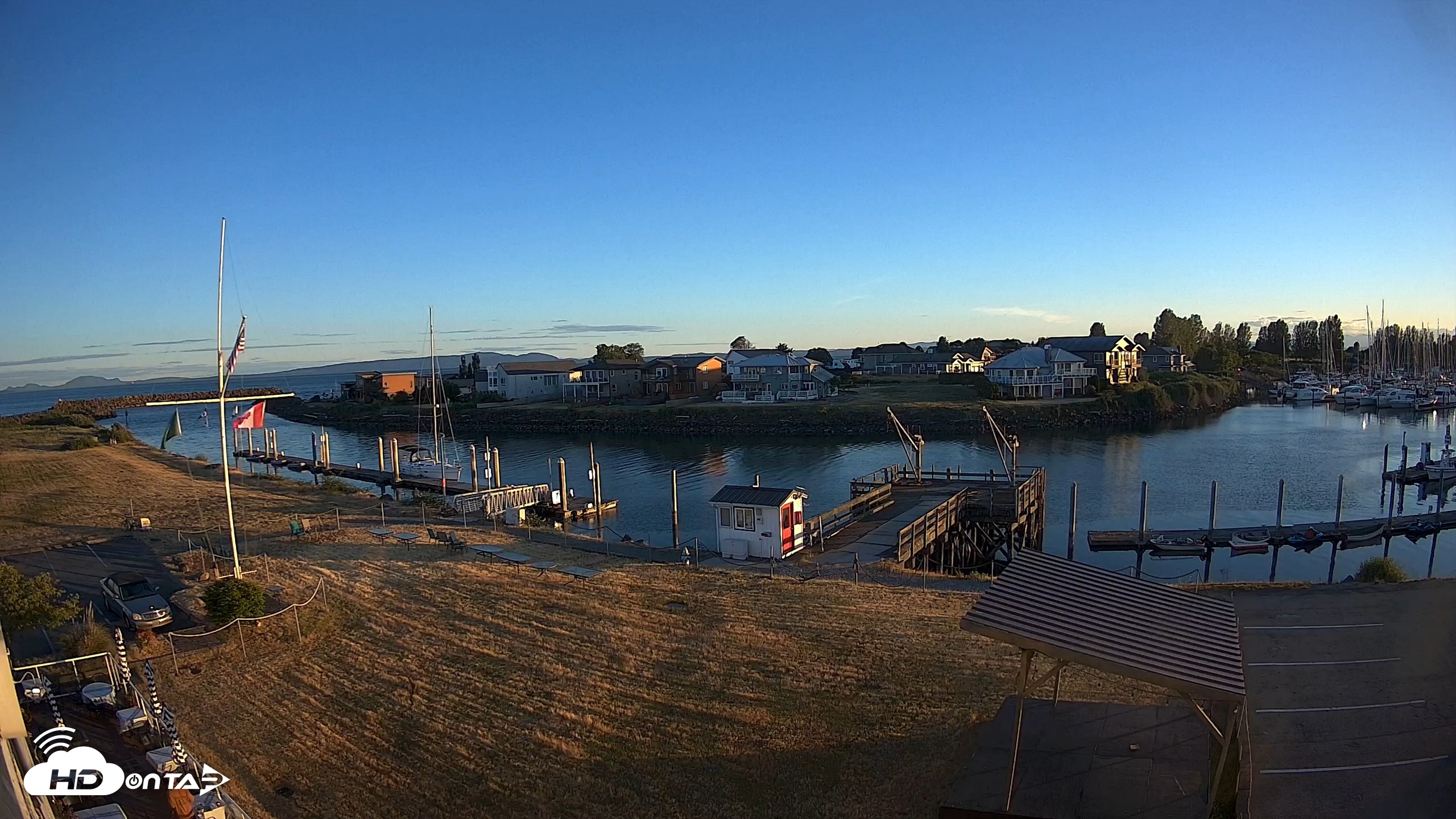 Snapshot of Point Roberts Marina SW Live Webcam taken Jun 11, 2026, 8:43pm PDT