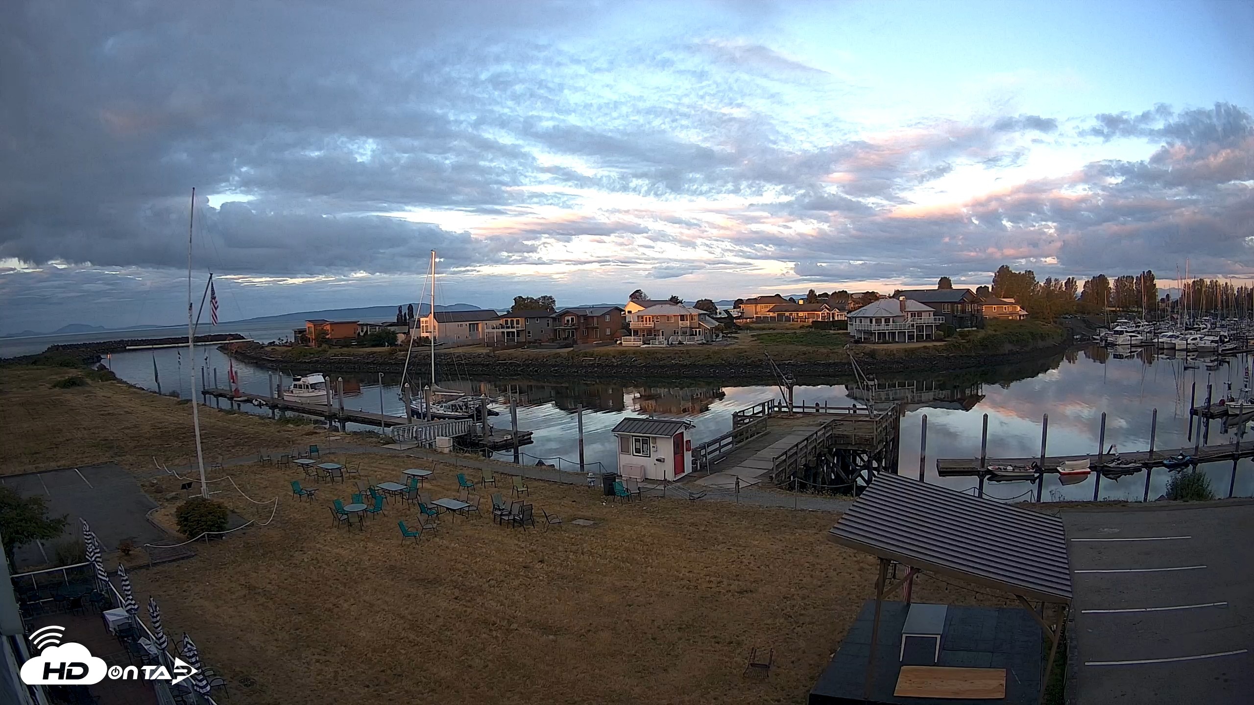 Snapshot of Point Roberts Marina SW Live Webcam taken Aug 2, 2026, 6:09am PDT