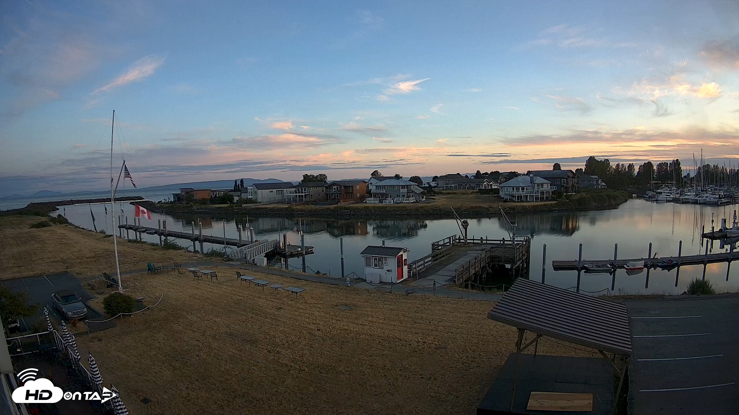 Snapshot of Point Roberts Marina SW Live Webcam taken Jul 1, 2026, 9:11pm PDT