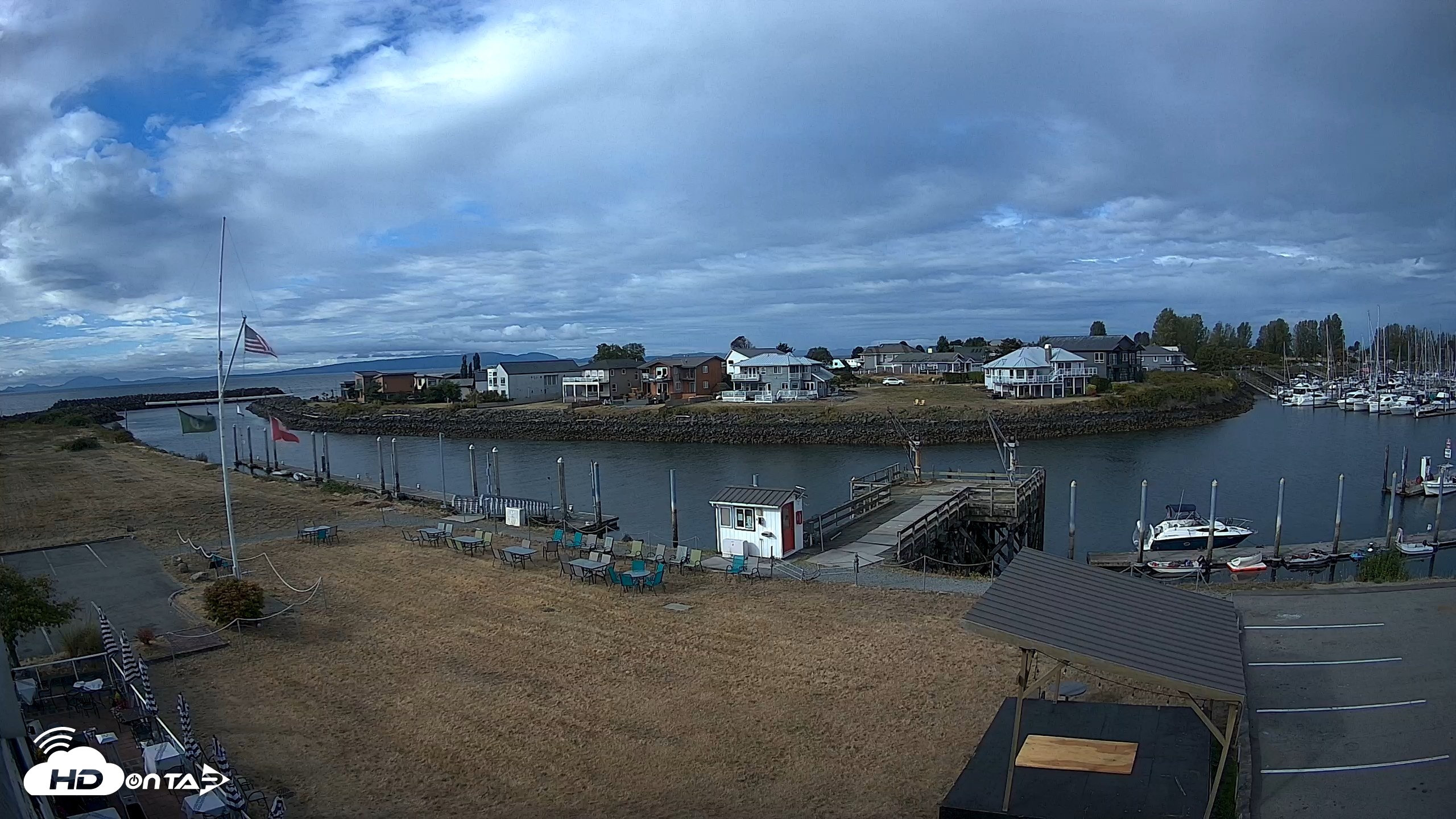 Snapshot of Point Roberts Marina SW Live Webcam taken Aug 27, 2026, 9:22am PDT