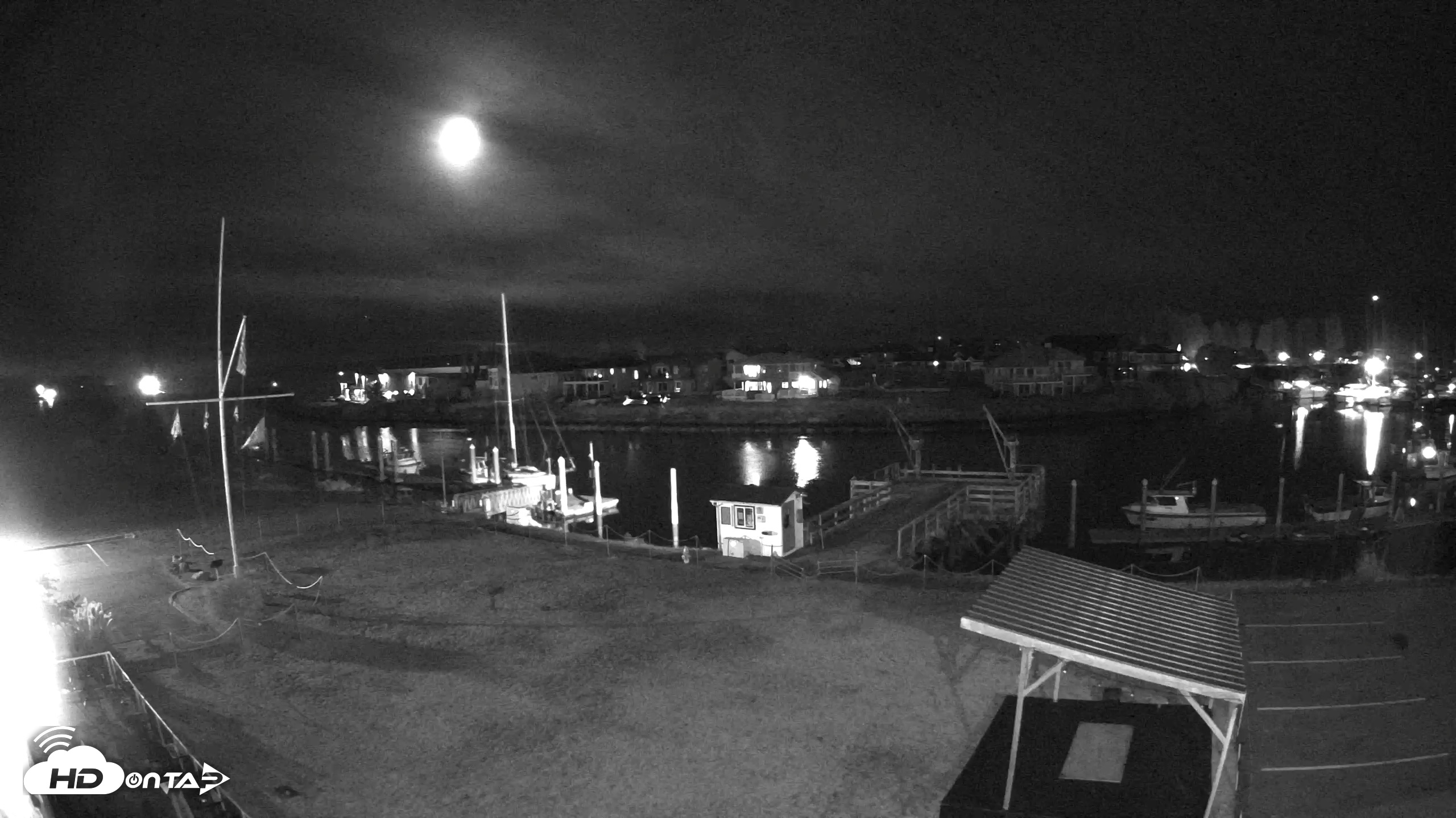 Snapshot of Point Roberts Marina SW Live Webcam taken Oct 18, 2026, 8:50pm PDT