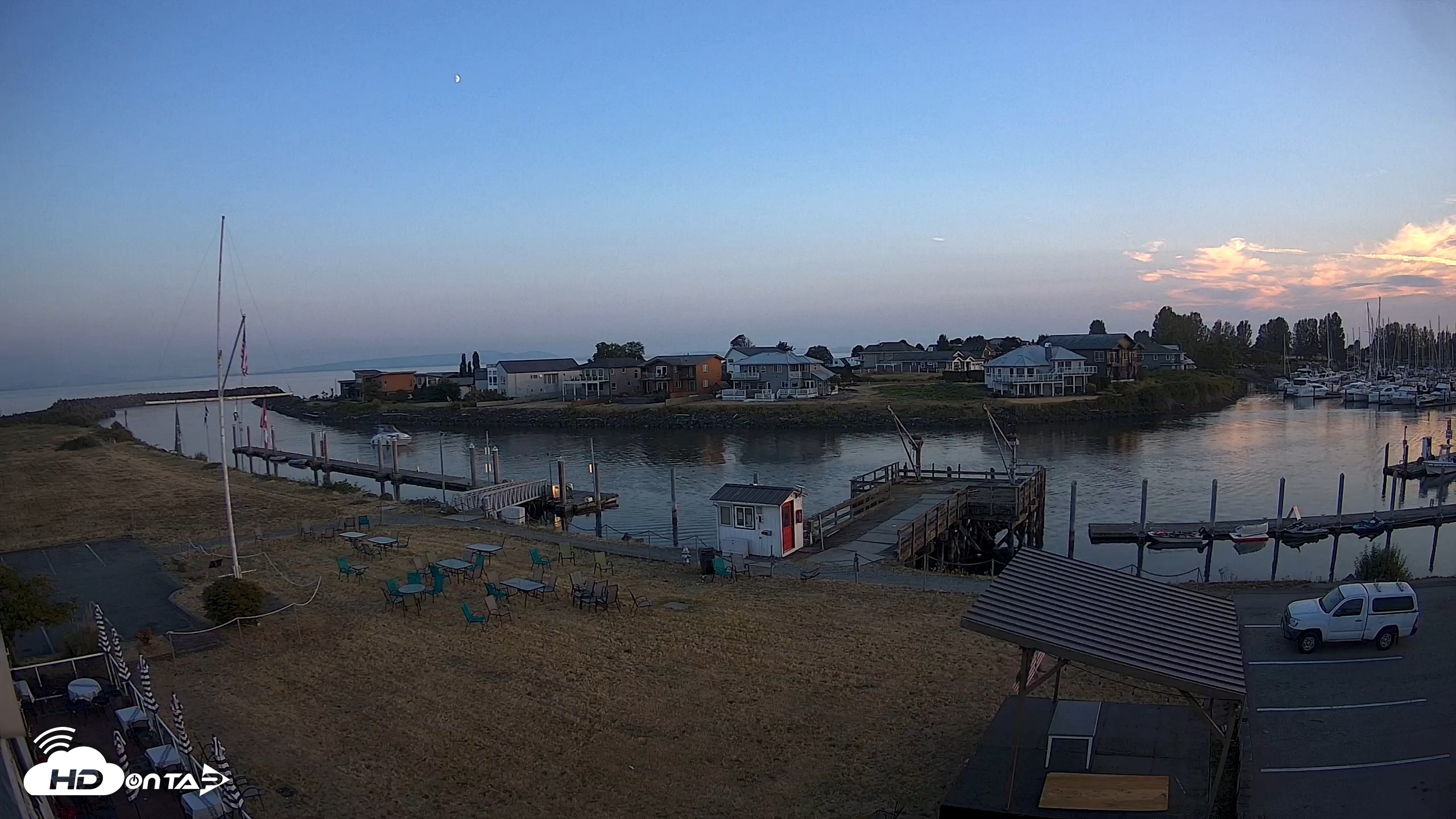 Snapshot of Point Roberts Marina SW Live Webcam taken Jul 21, 2026, 8:33pm PDT