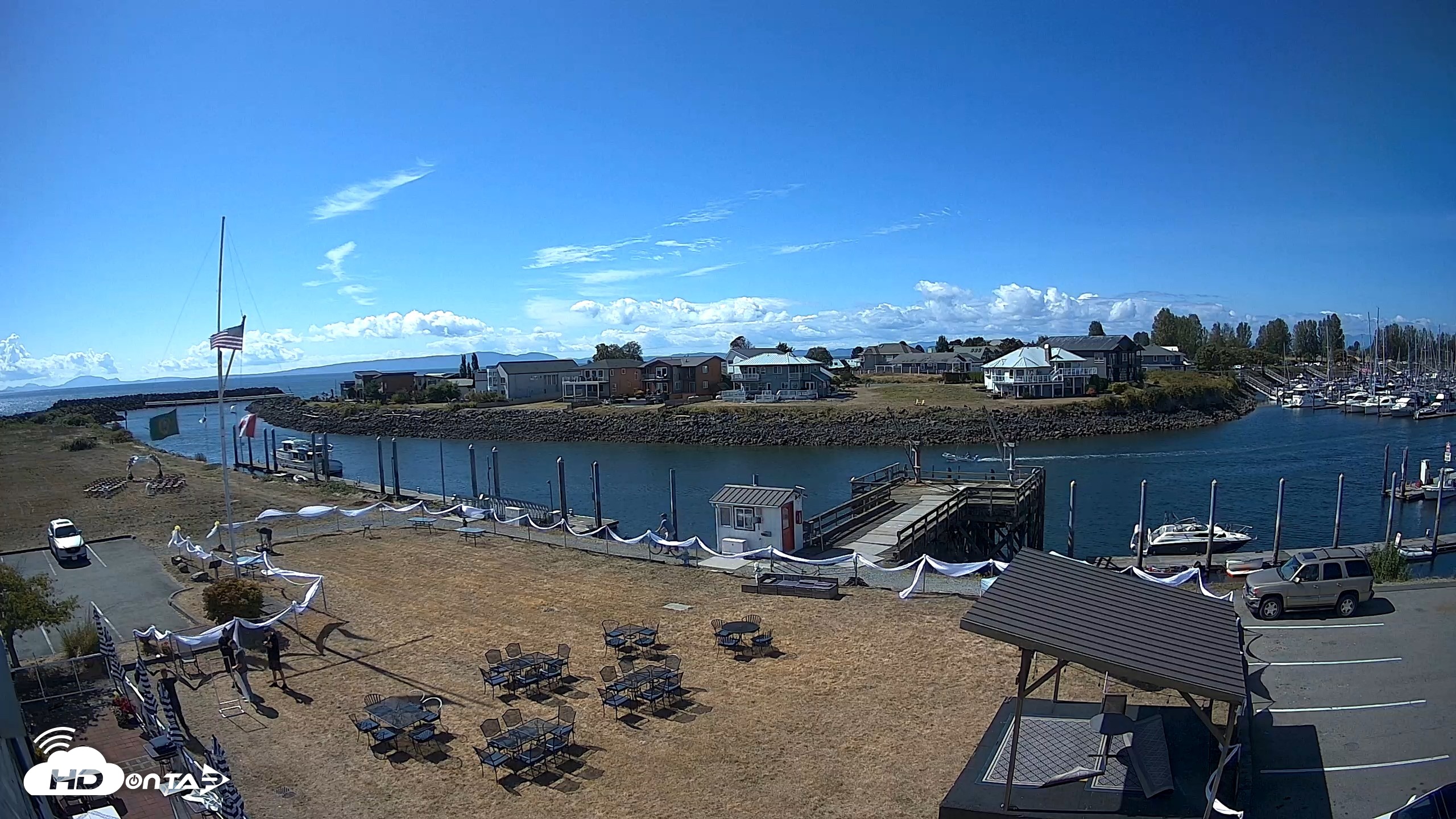 Snapshot of Point Roberts Marina SW Live Webcam taken Aug 29, 2026, 12:01pm PDT