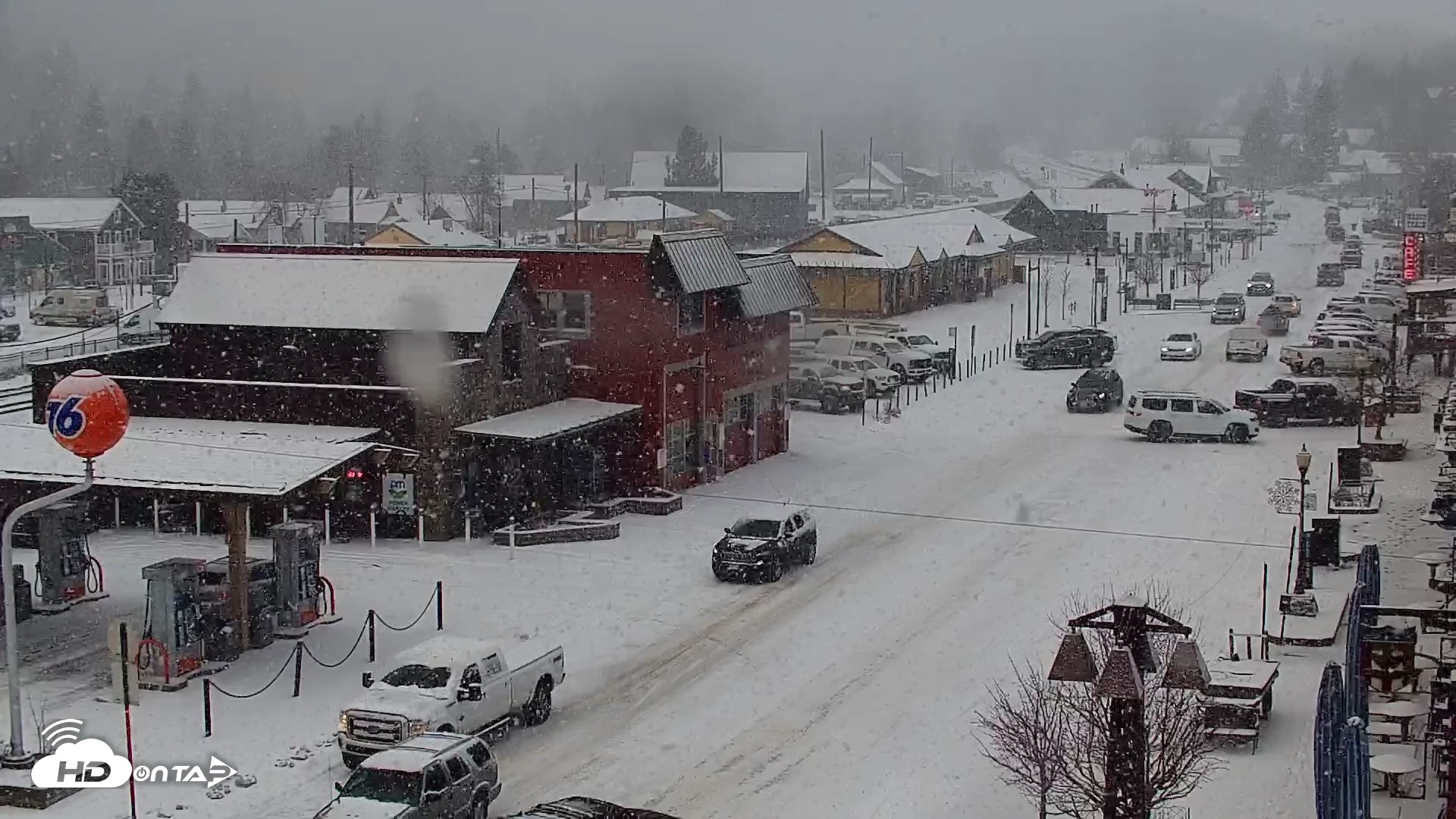 Snapshot of Downtown Truckee California Live Webcam taken Feb 7, 2025, 8:14am PST