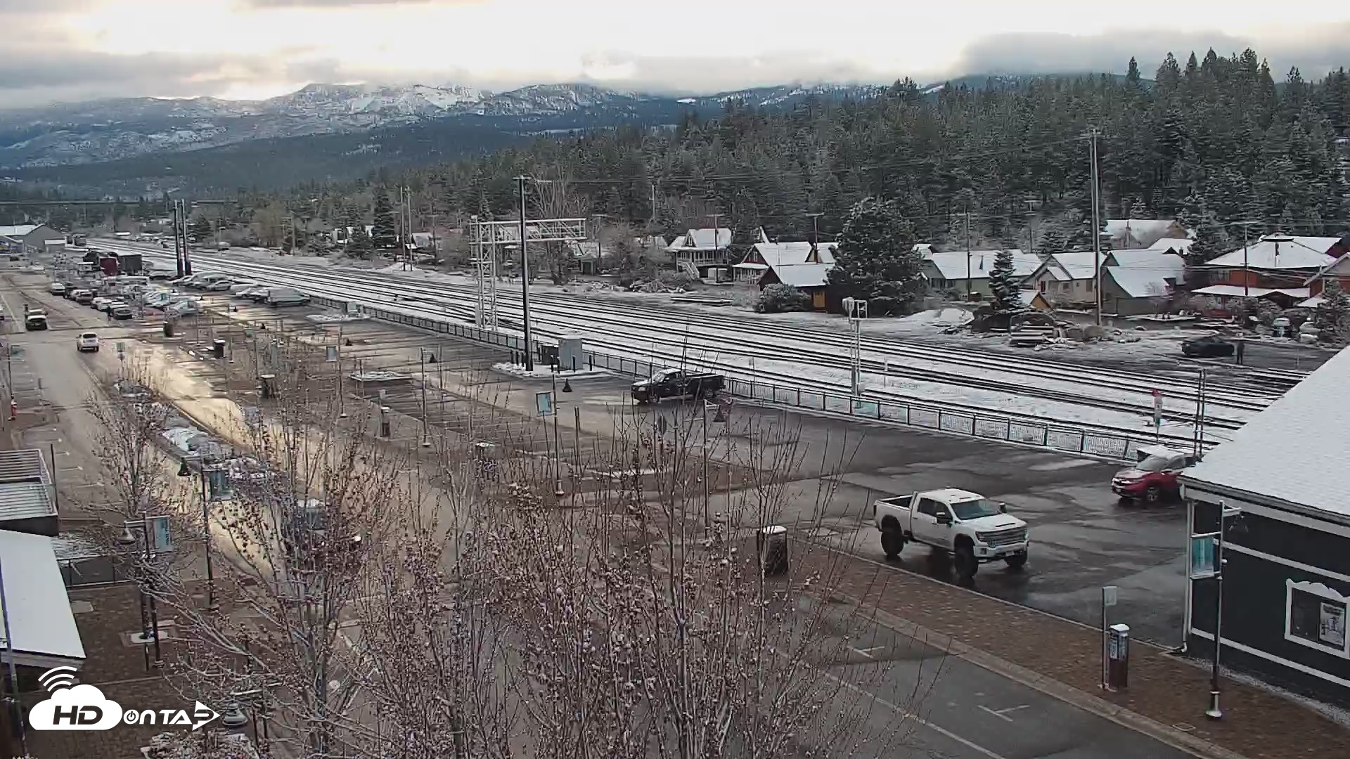 Snapshot of Downtown Truckee California Live Webcam taken Apr 22, 2026, 6:47am PDT