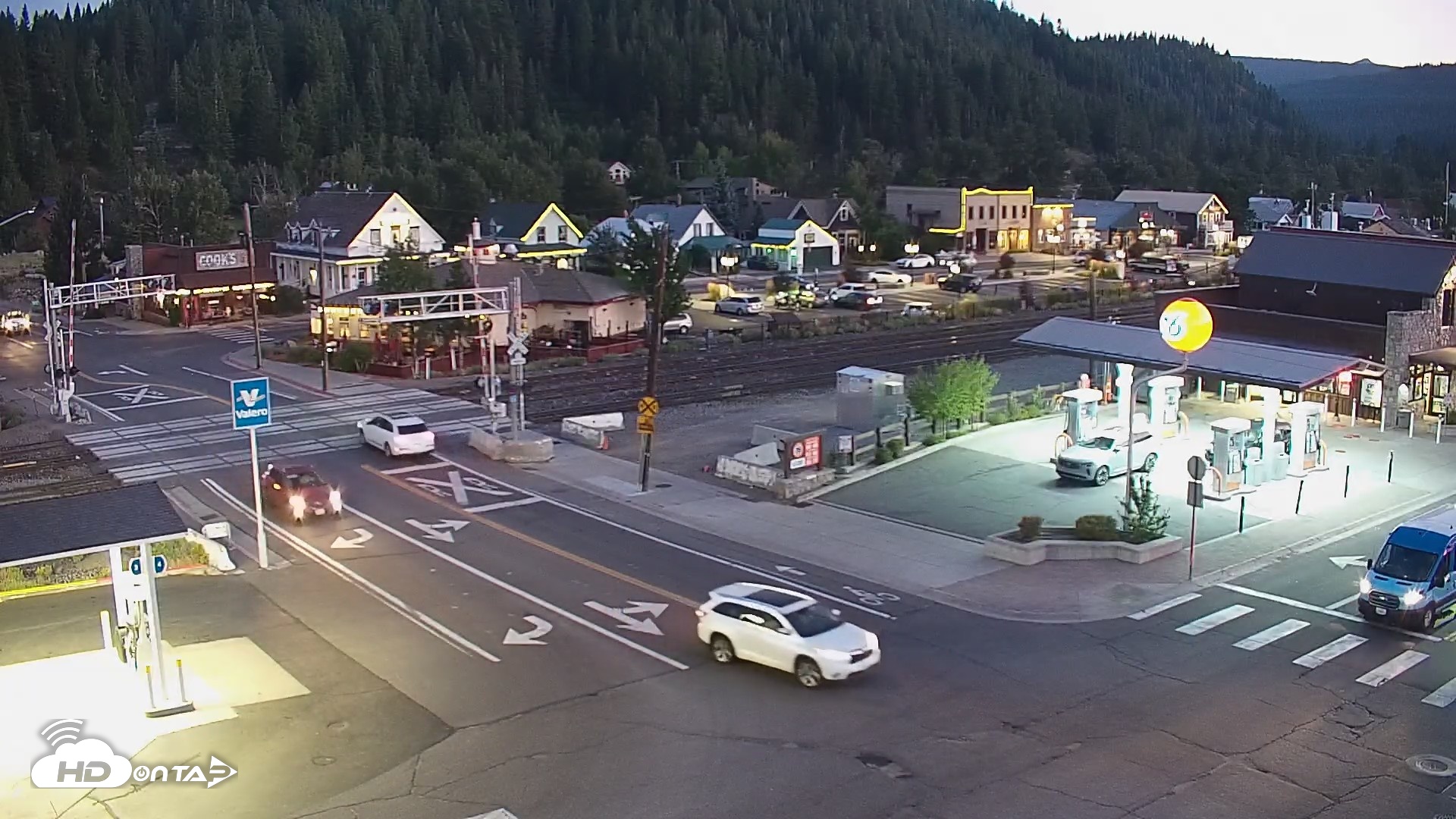 Snapshot of Downtown Truckee California Live Webcam taken Aug 7, 2026, 8:27pm PDT