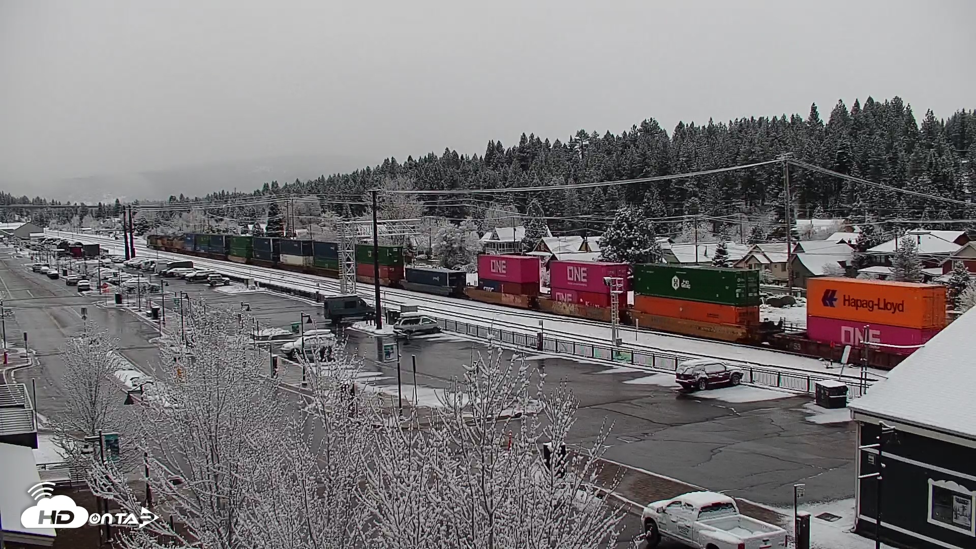 Snapshot of Downtown Truckee California Live Webcam taken Apr 27, 2025, 6:17am PDT
