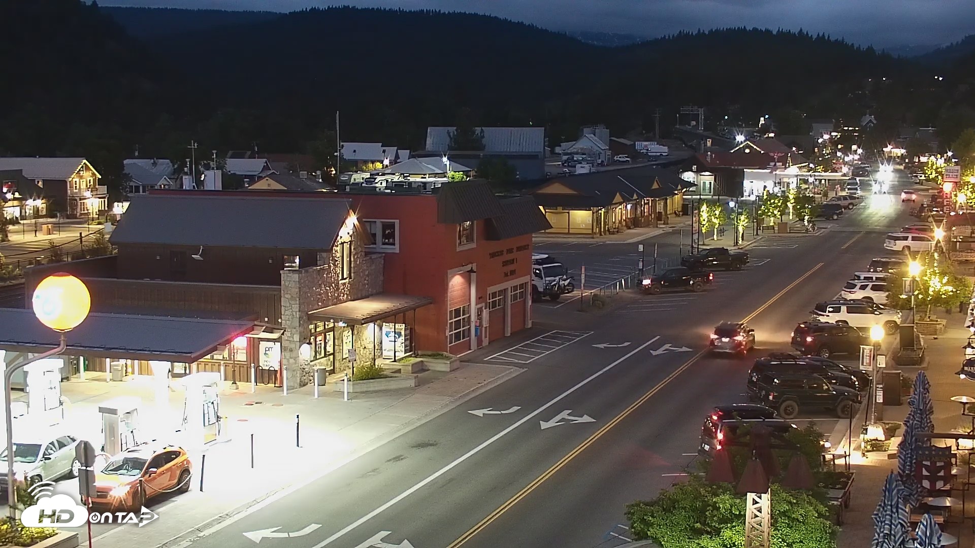 Snapshot of Downtown Truckee California Live Webcam taken Jun 8, 2026, 8:48pm PDT