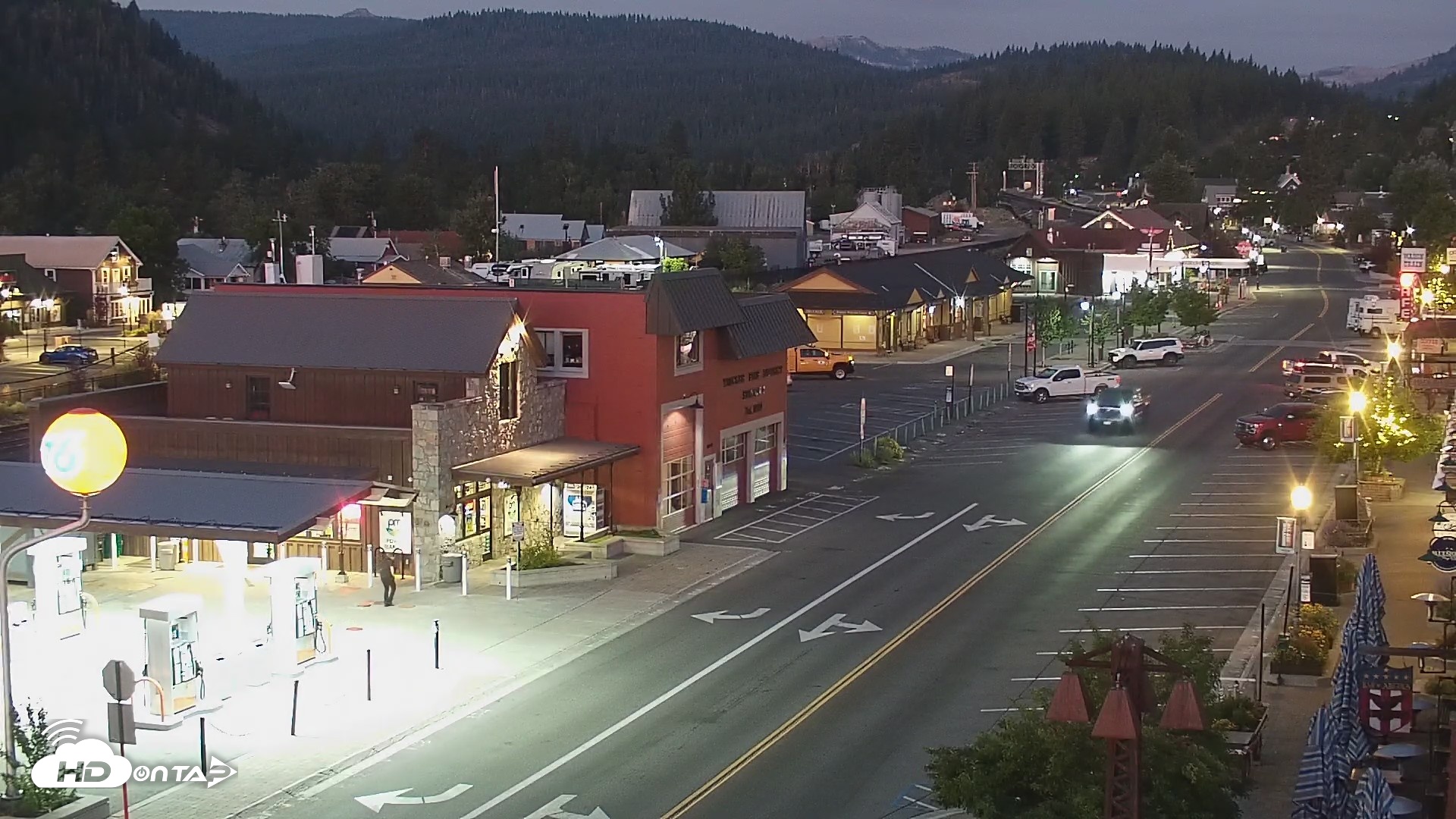 Snapshot of Downtown Truckee California Live Webcam taken Aug 4, 2026, 5:37am PDT