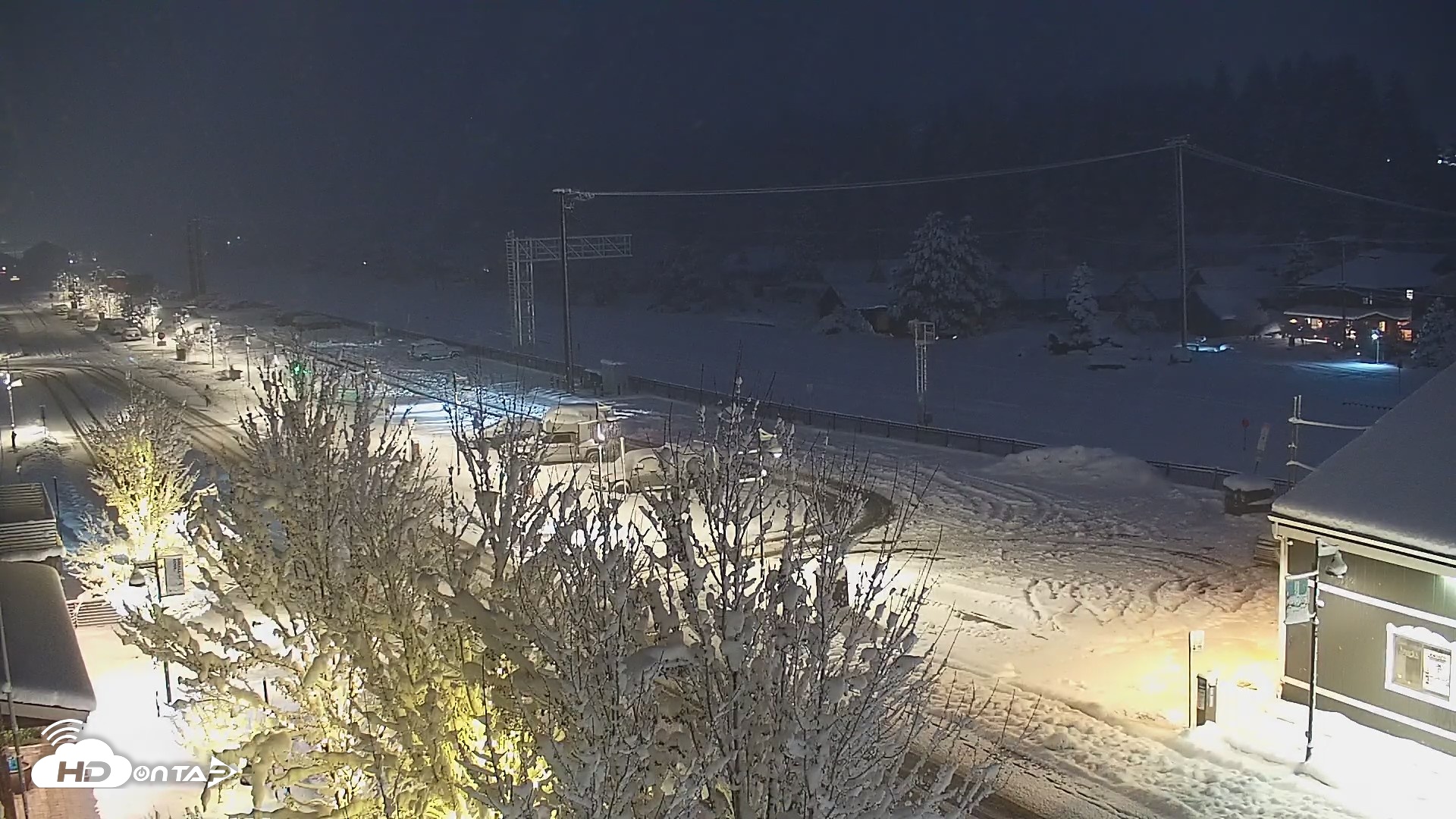 Snapshot of Downtown Truckee California Live Webcam taken Apr 12, 2026, 8:13pm PDT