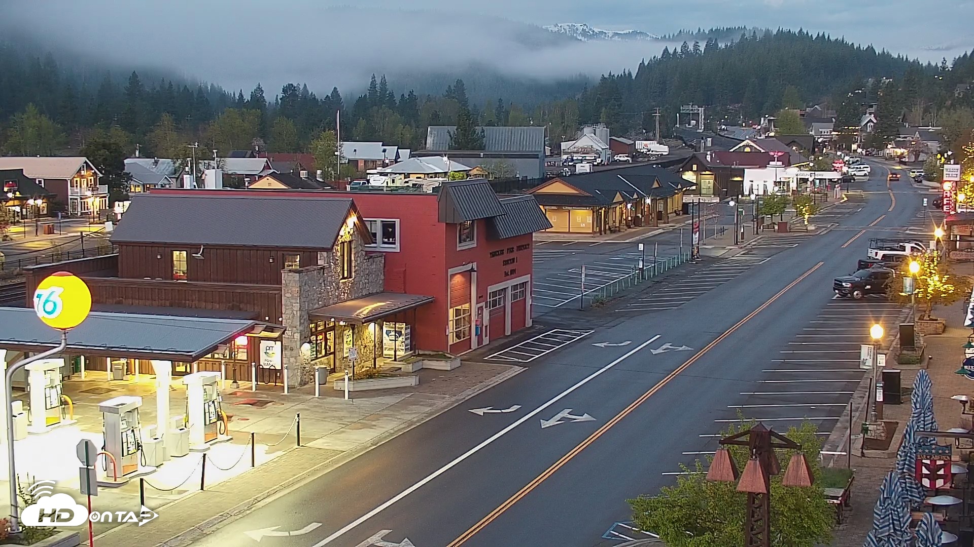 Snapshot of Downtown Truckee California Live Webcam taken May 4, 2026, 5:42am PDT