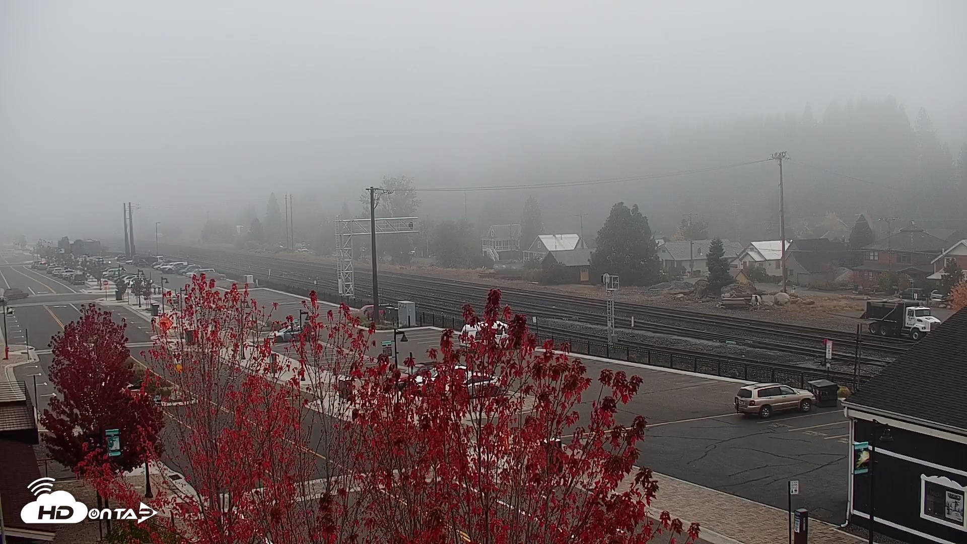 Snapshot of Downtown Truckee California Live Webcam taken Oct 12, 2025, 8:52am PDT