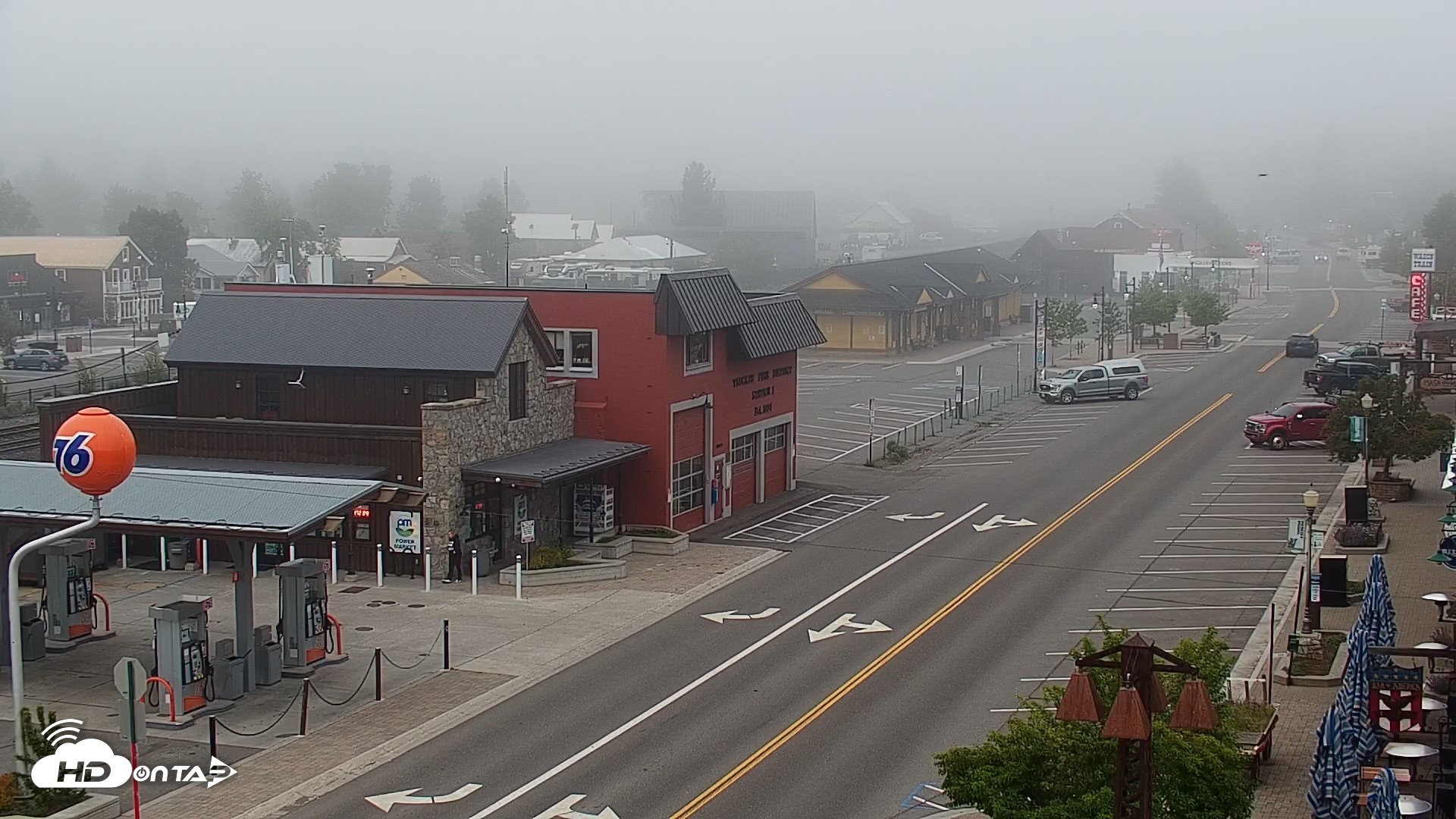 Snapshot of Downtown Truckee California Live Webcam taken May 30, 2026, 6:32am PDT