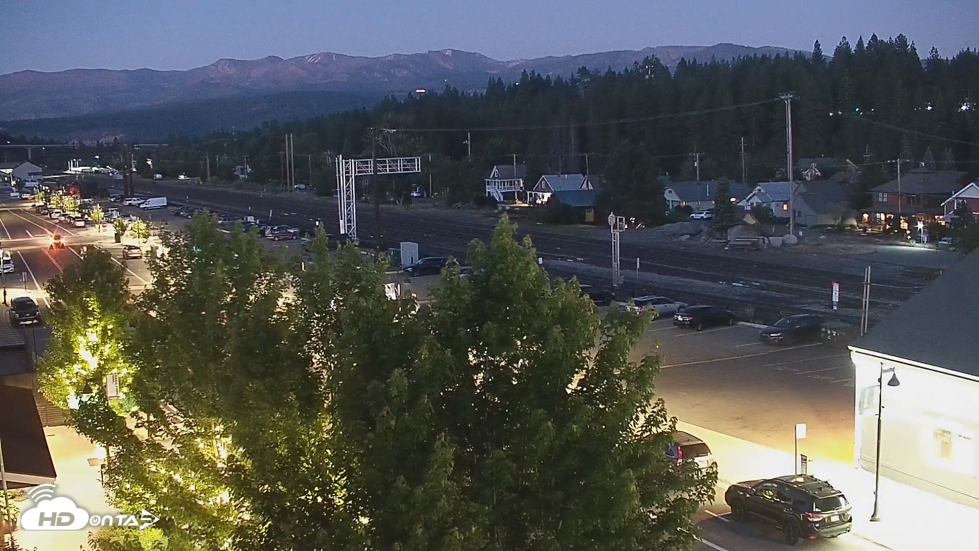 Snapshot of Downtown Truckee California Live Webcam taken Jun 20, 2026, 9:09pm PDT
