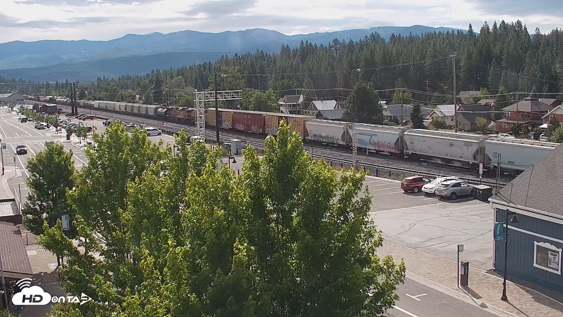 Snapshot of Downtown Truckee California Live Webcam taken Jun 26, 2026, 8:56am PDT