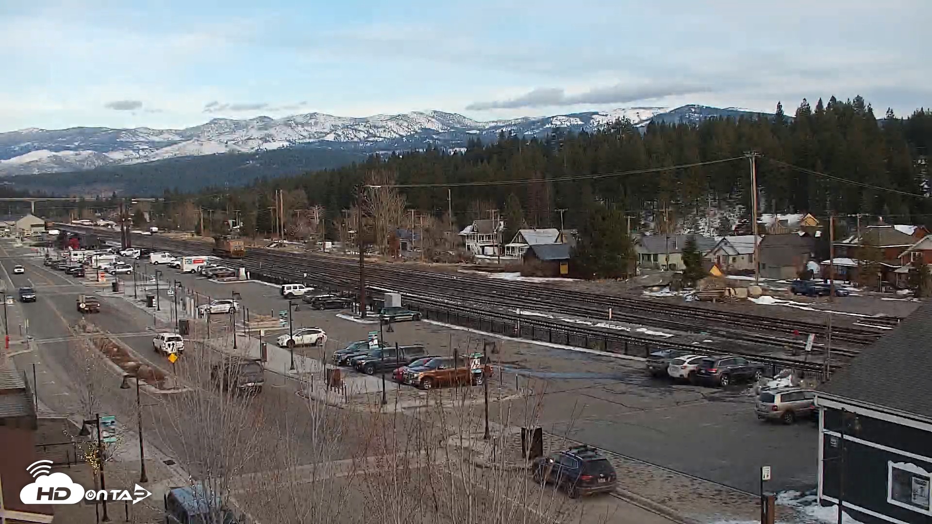 Snapshot of Downtown Truckee California Live Webcam taken Feb 11, 2025, 4:51pm PST