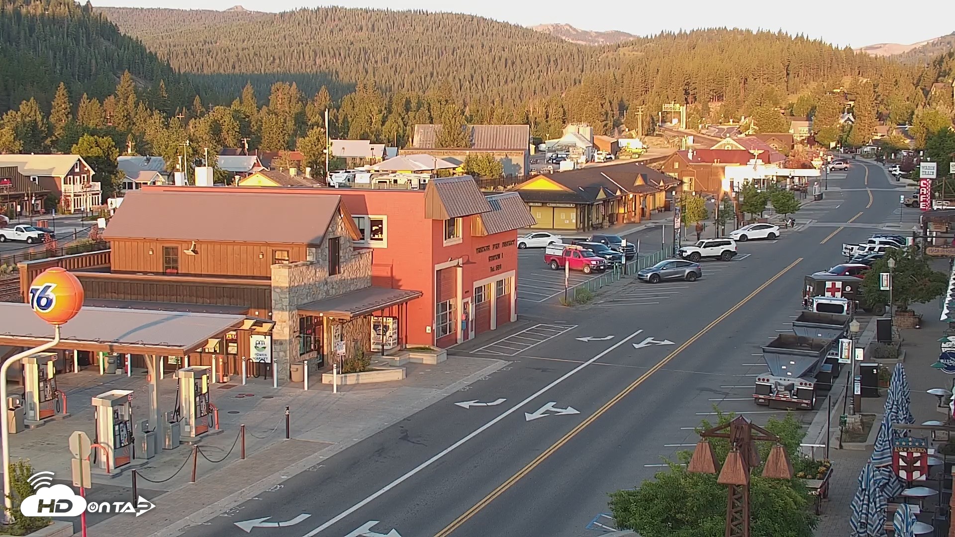 Snapshot of Downtown Truckee California Live Webcam taken Jun 30, 2026, 5:56am PDT